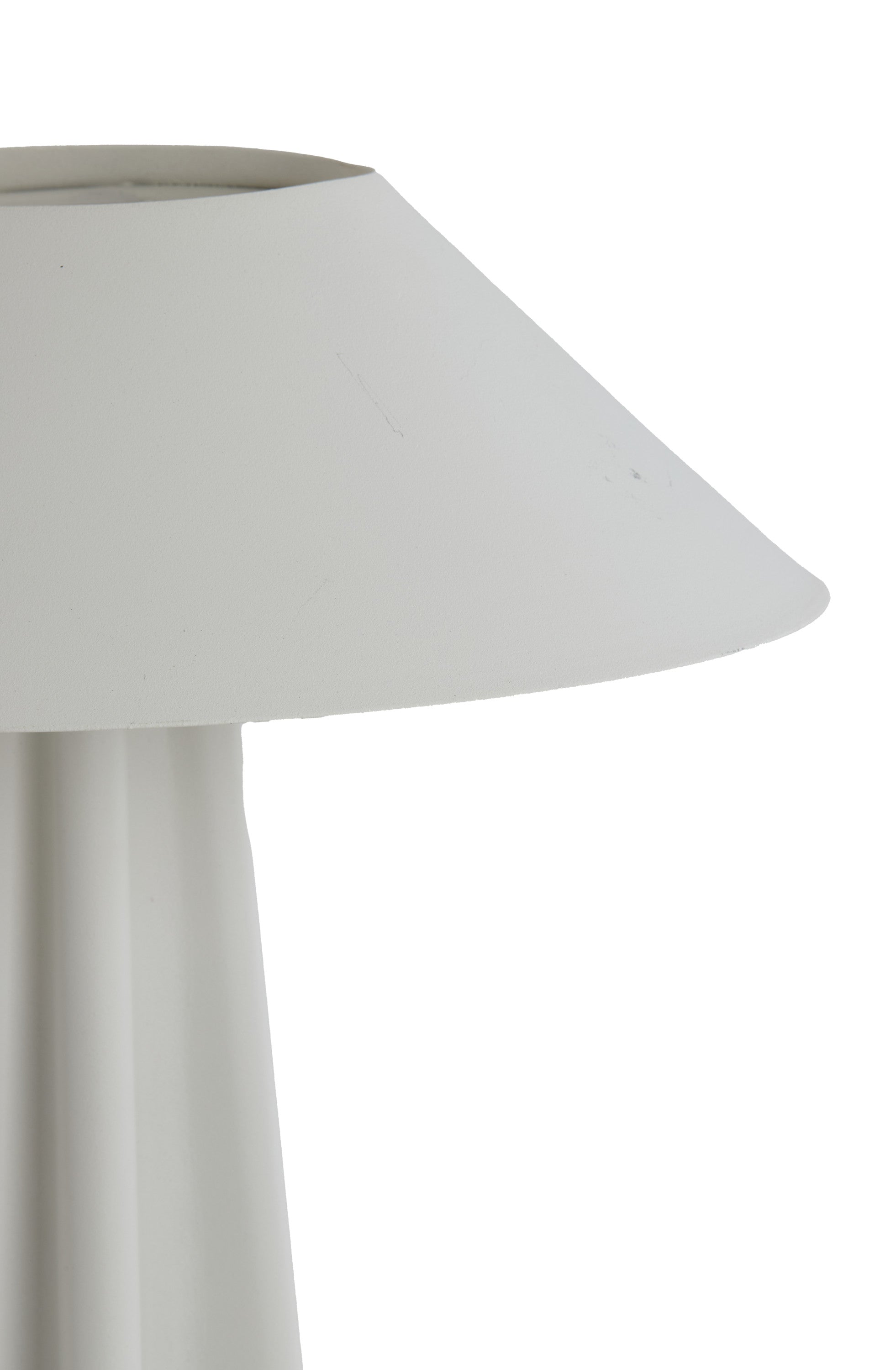 Cukai Matt White Metal Table Lamp