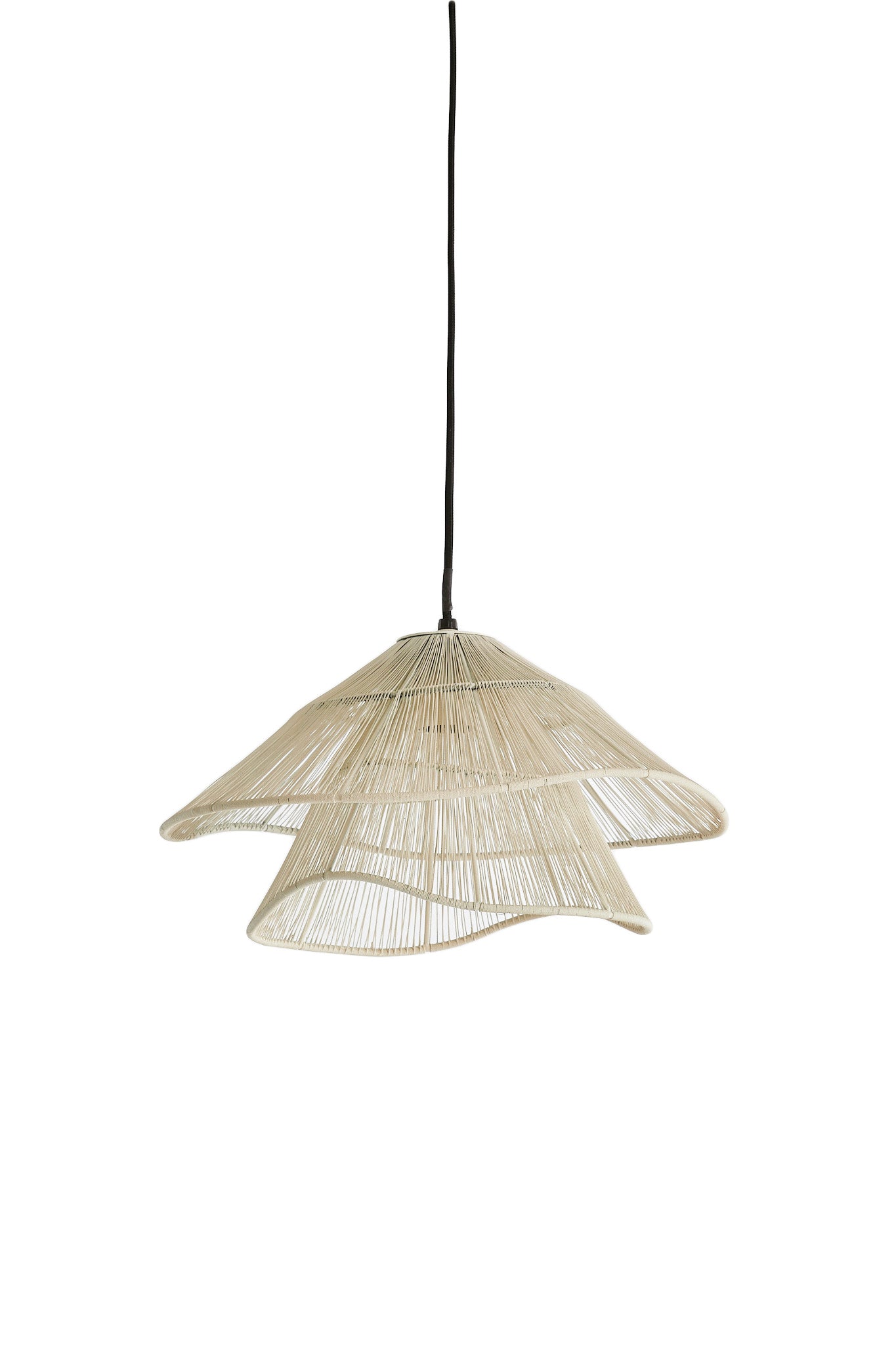 Alameda Cream Metal Pendant Light 36cm
