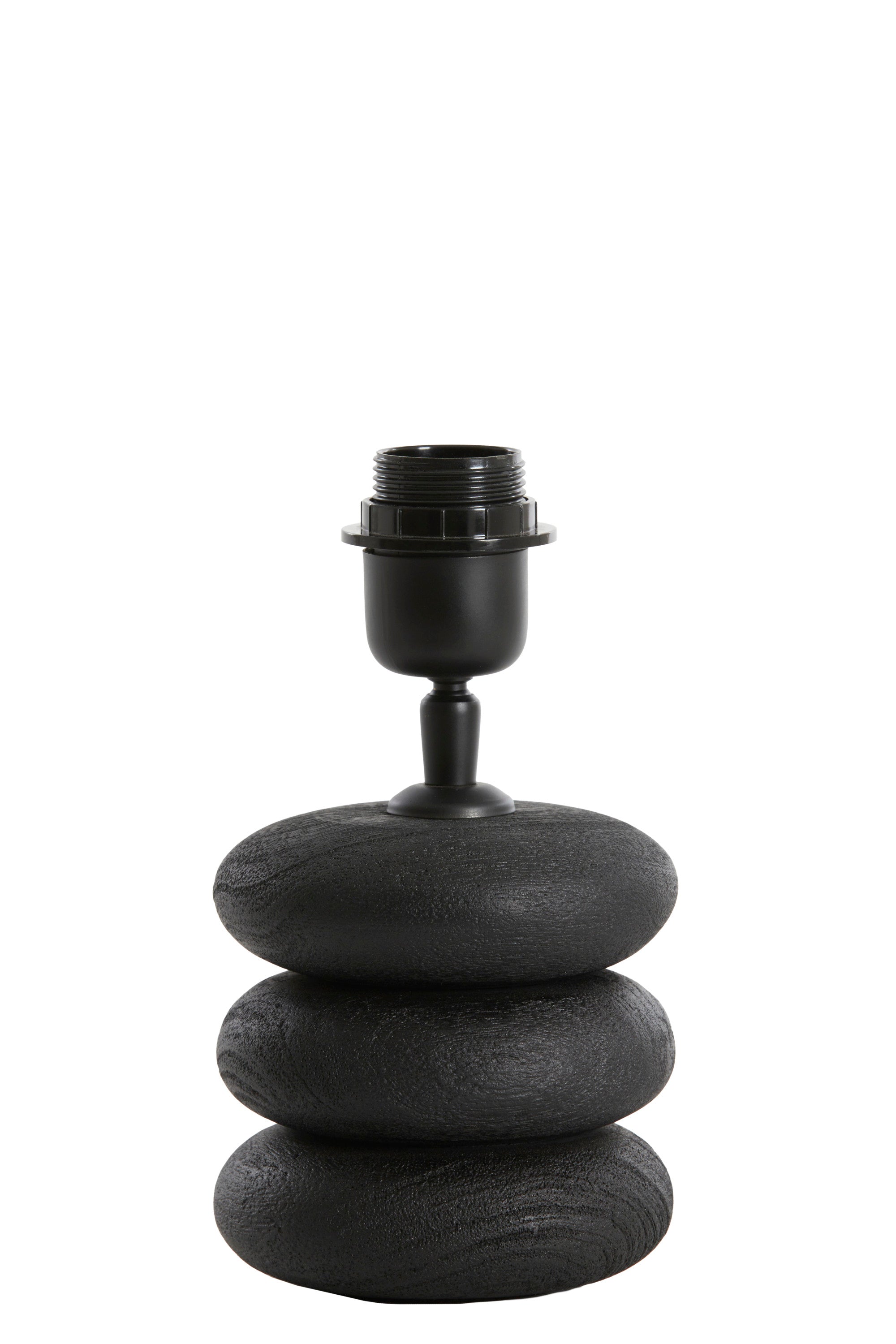 Budongo Black Wood Table Lamp Base 12cm