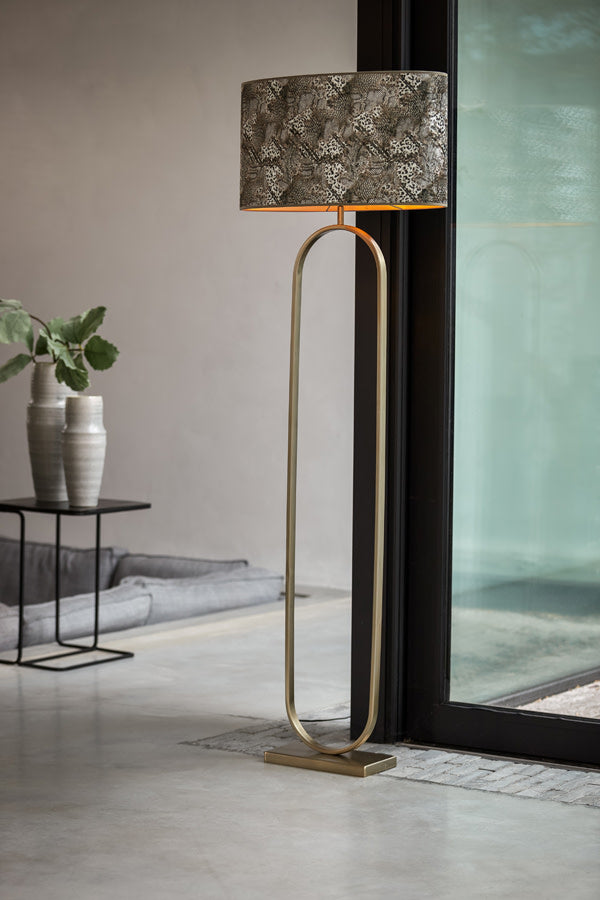 Jamiri Light Gold Metal Floor Lamp Base