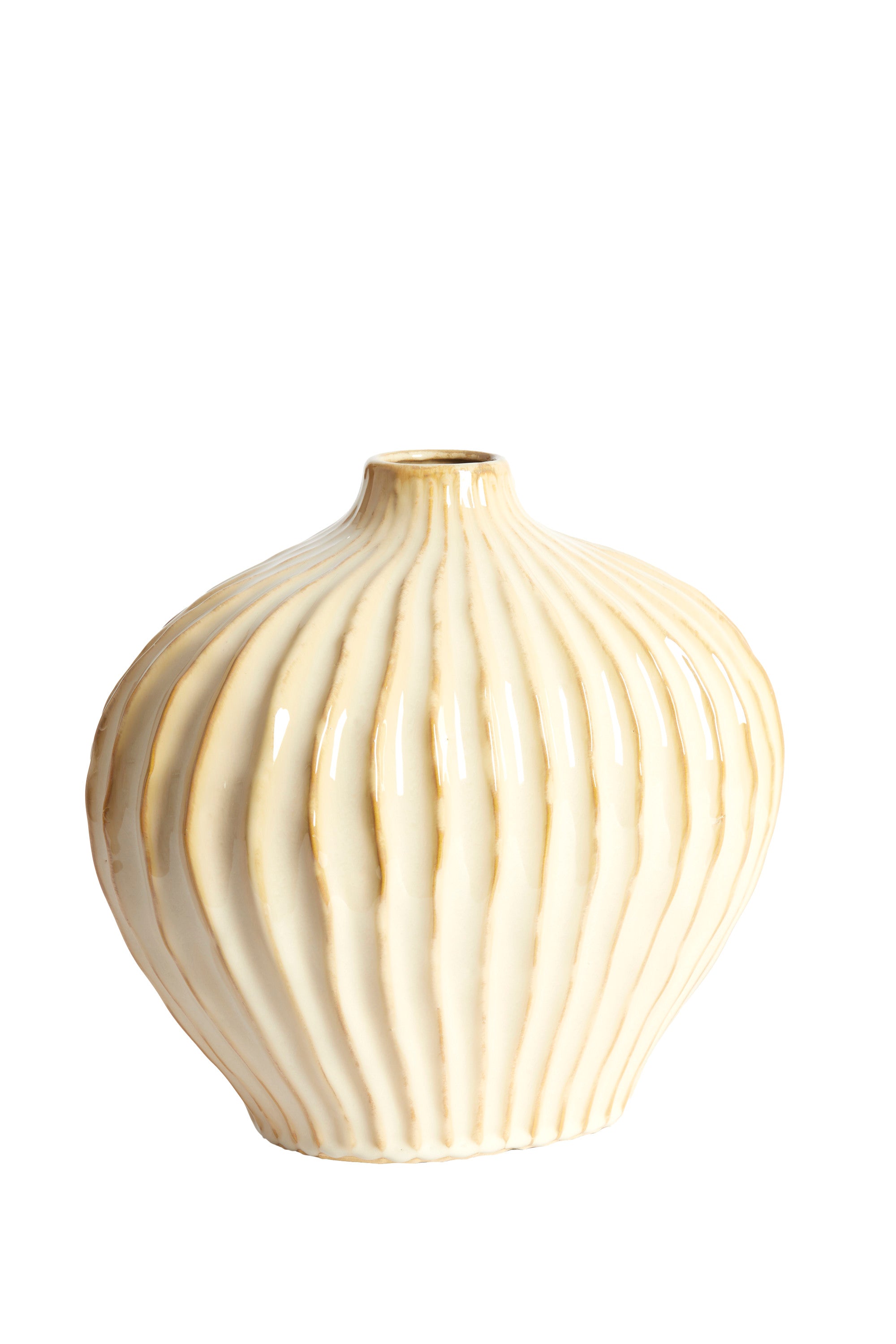 Lorito Sand/Beige Ceramic Vase 30cm