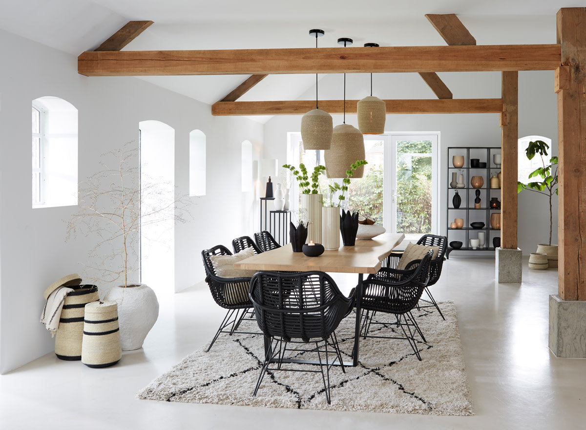Xamuri Natural/Black Rectangular Rug 300x200cm