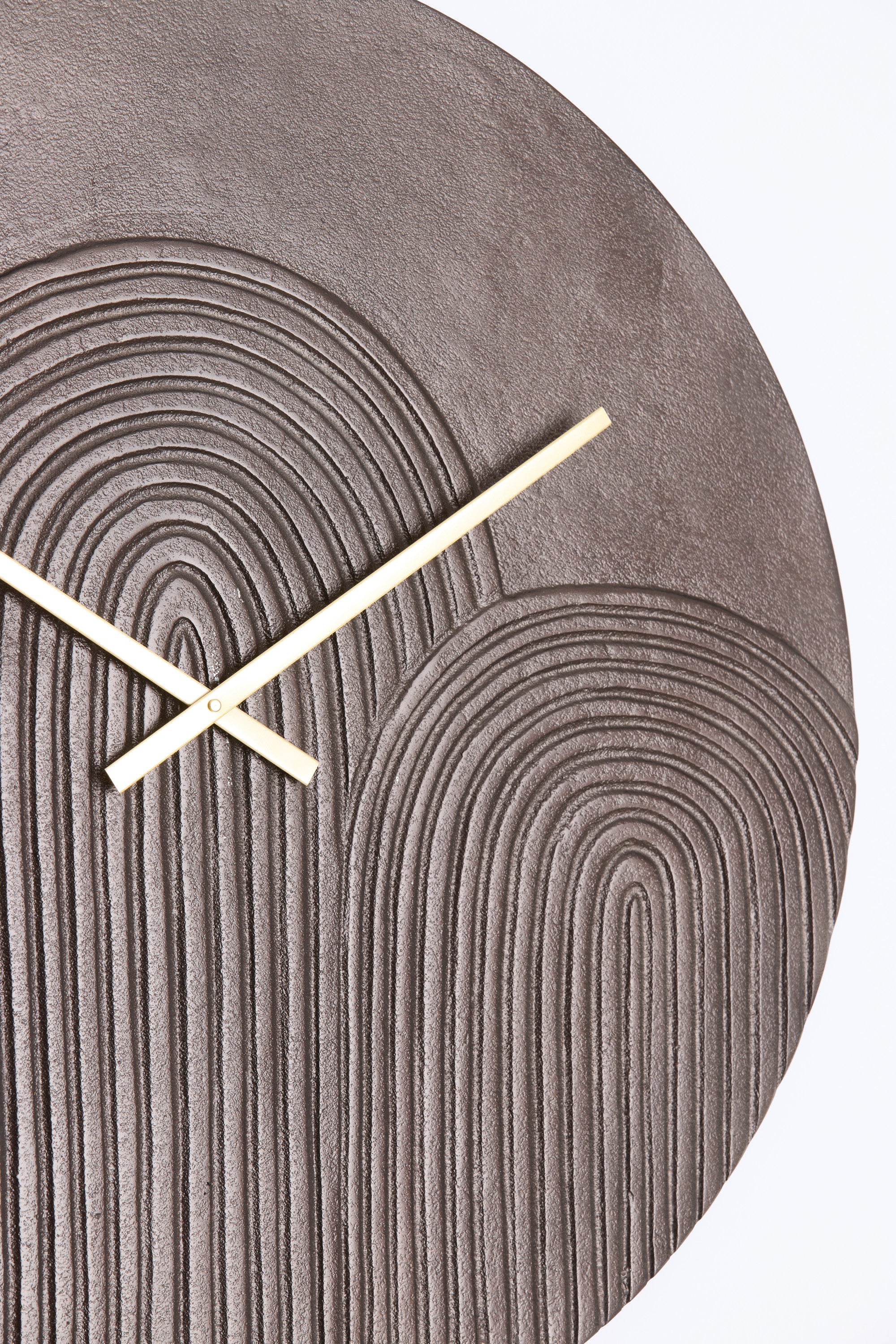 Gwenna Brown Metal Wall Clock