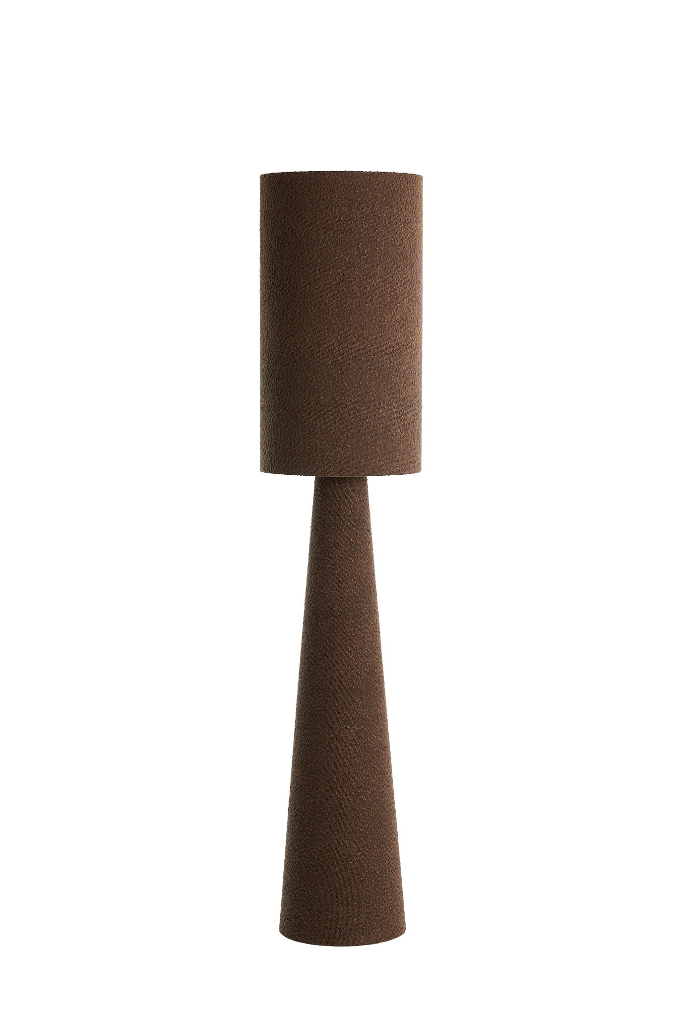 Micky Brown Bouclé Floor Lamp
