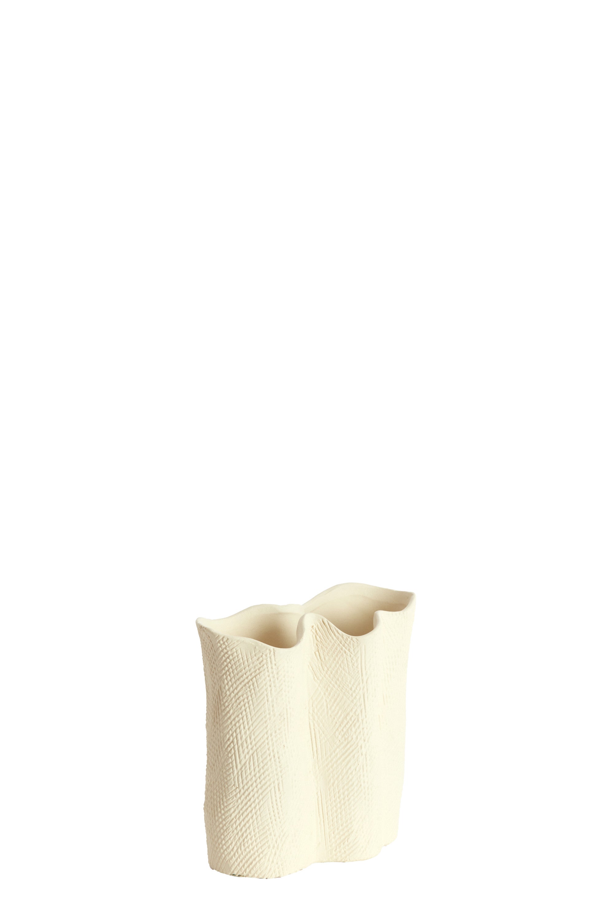 Flovilla Cream Sculptural Ceramic Vase 18.5cm