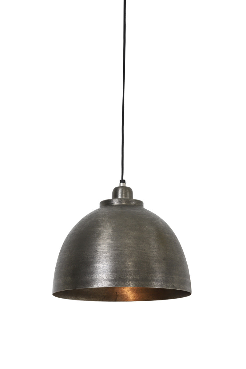 Kylie Dark Raw Nickel Metal Pendant Light 30cm