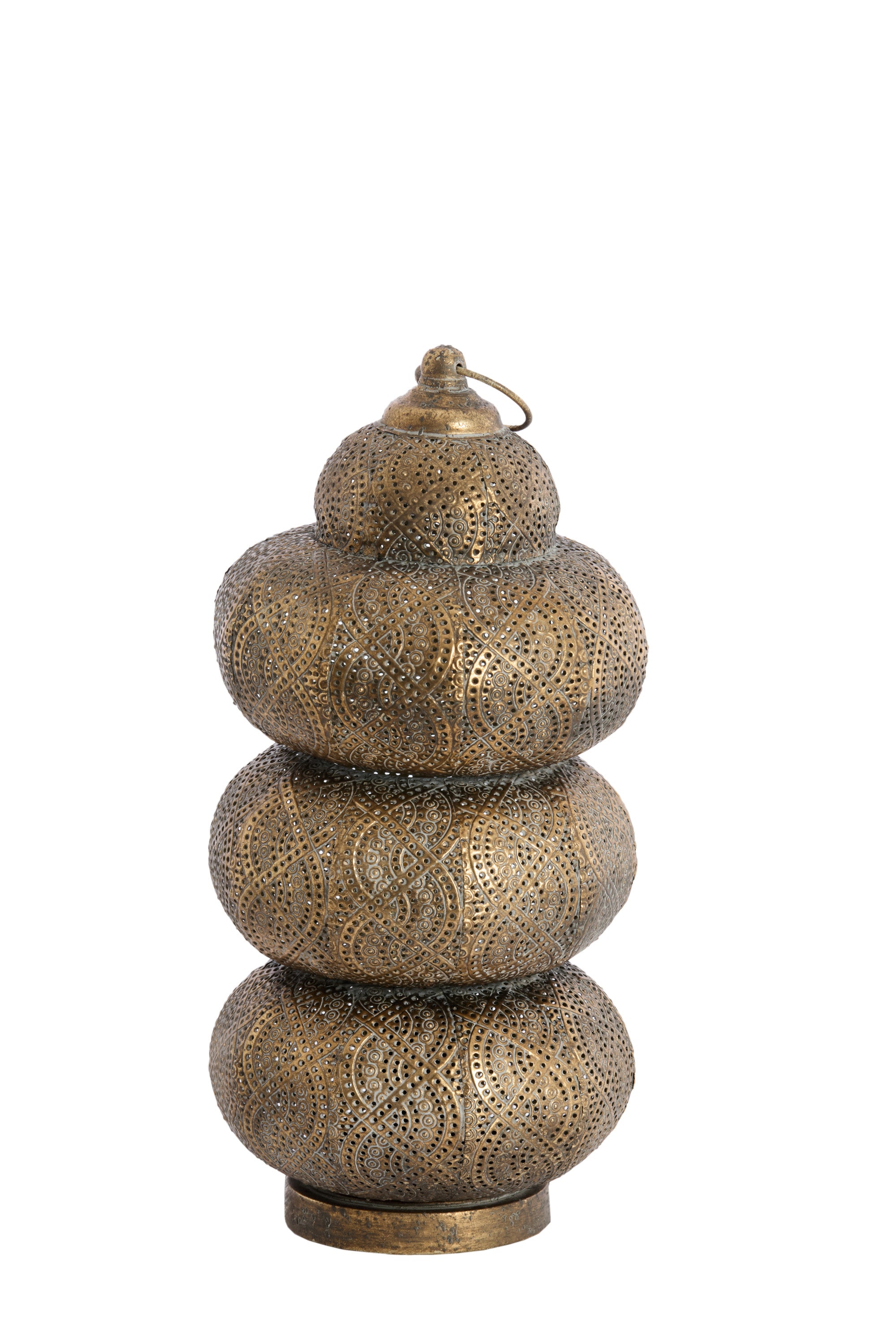 Kaito Brown Gold Metal Table Lamp
