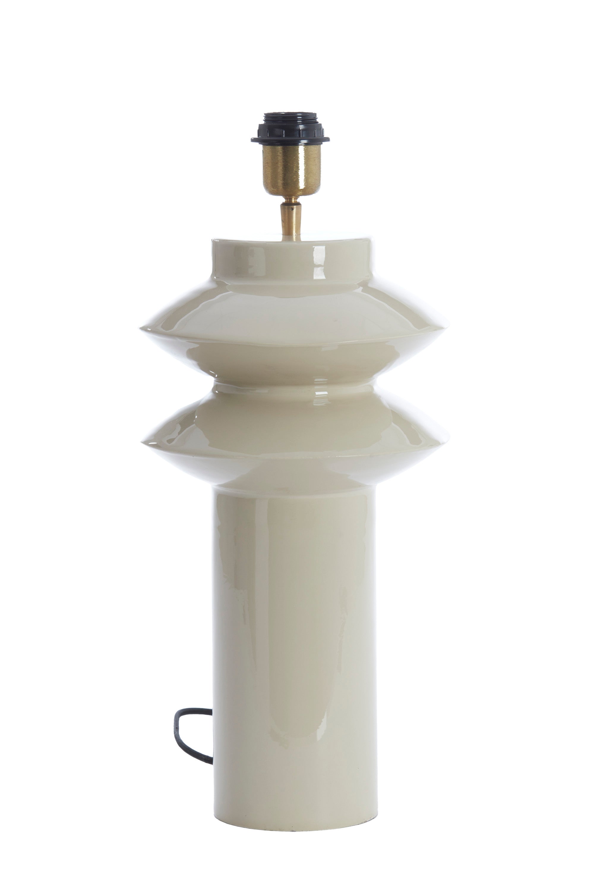Petch Gloss Light Grey Metal Table Lamp Base 40cm