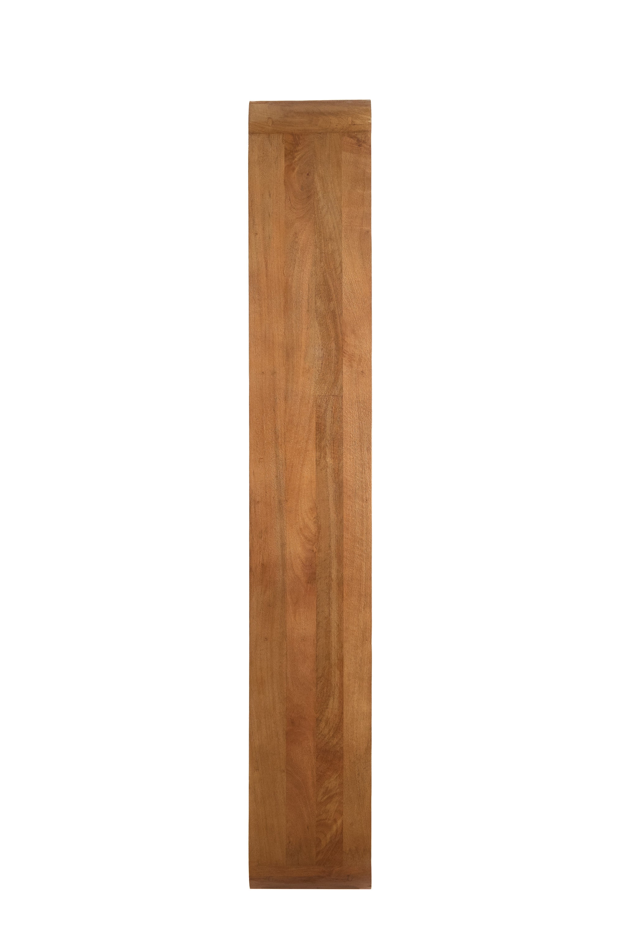 Labare Light Brown Wood Open Display Unit 200cm