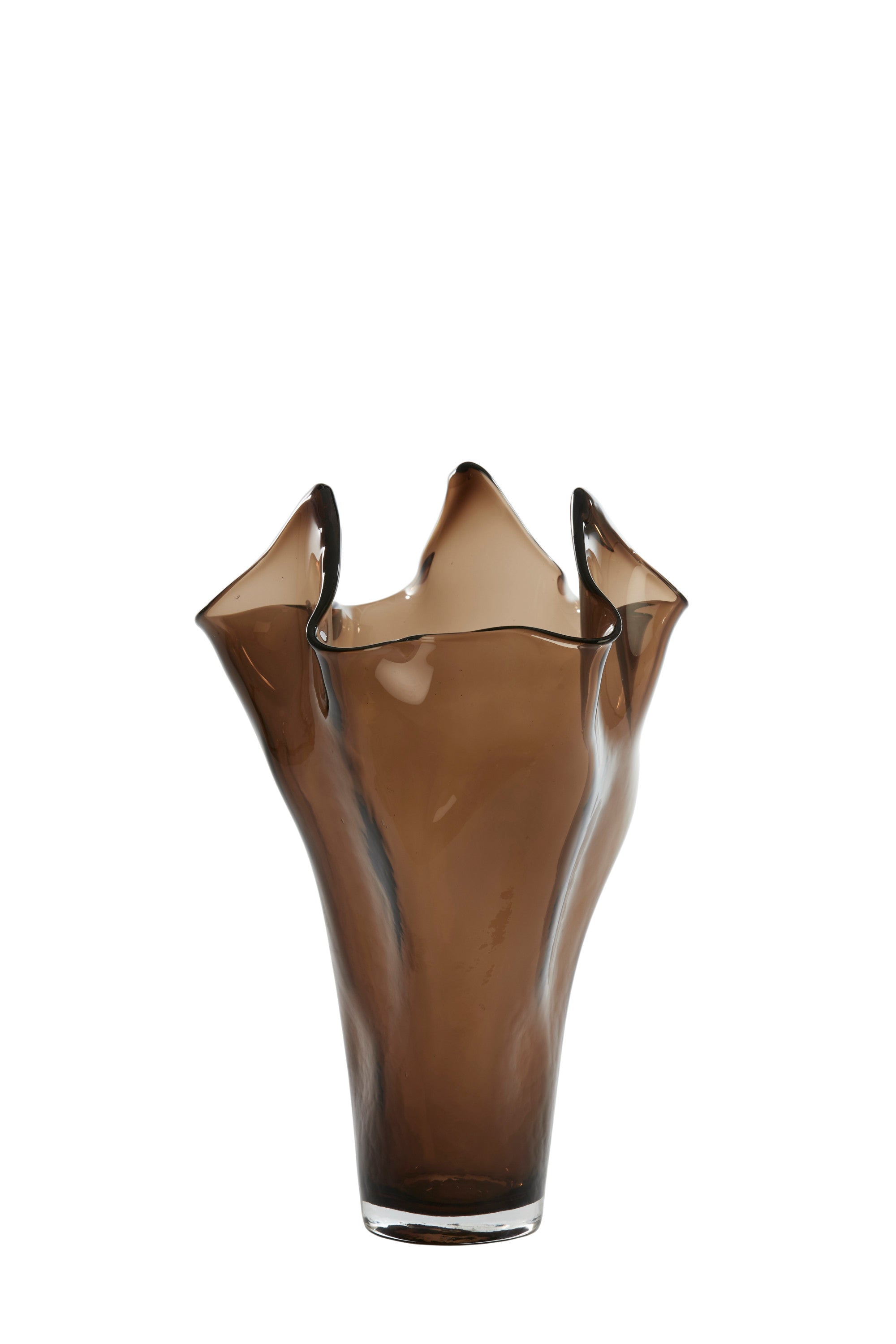 Aiora Dark Brown Glass Vase 46cm