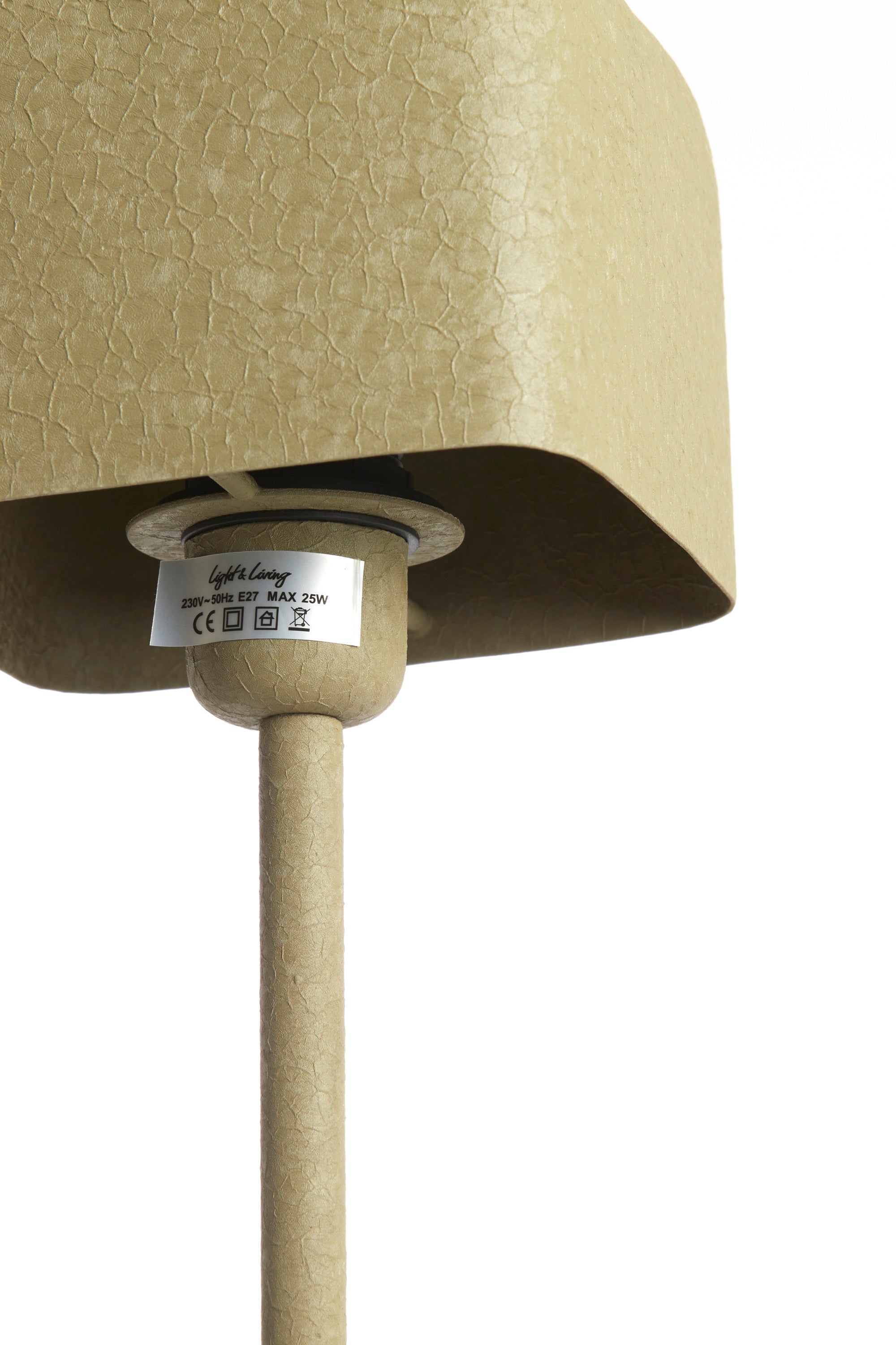 Elenie Matt Olive Green Metal Table Lamp 46cm