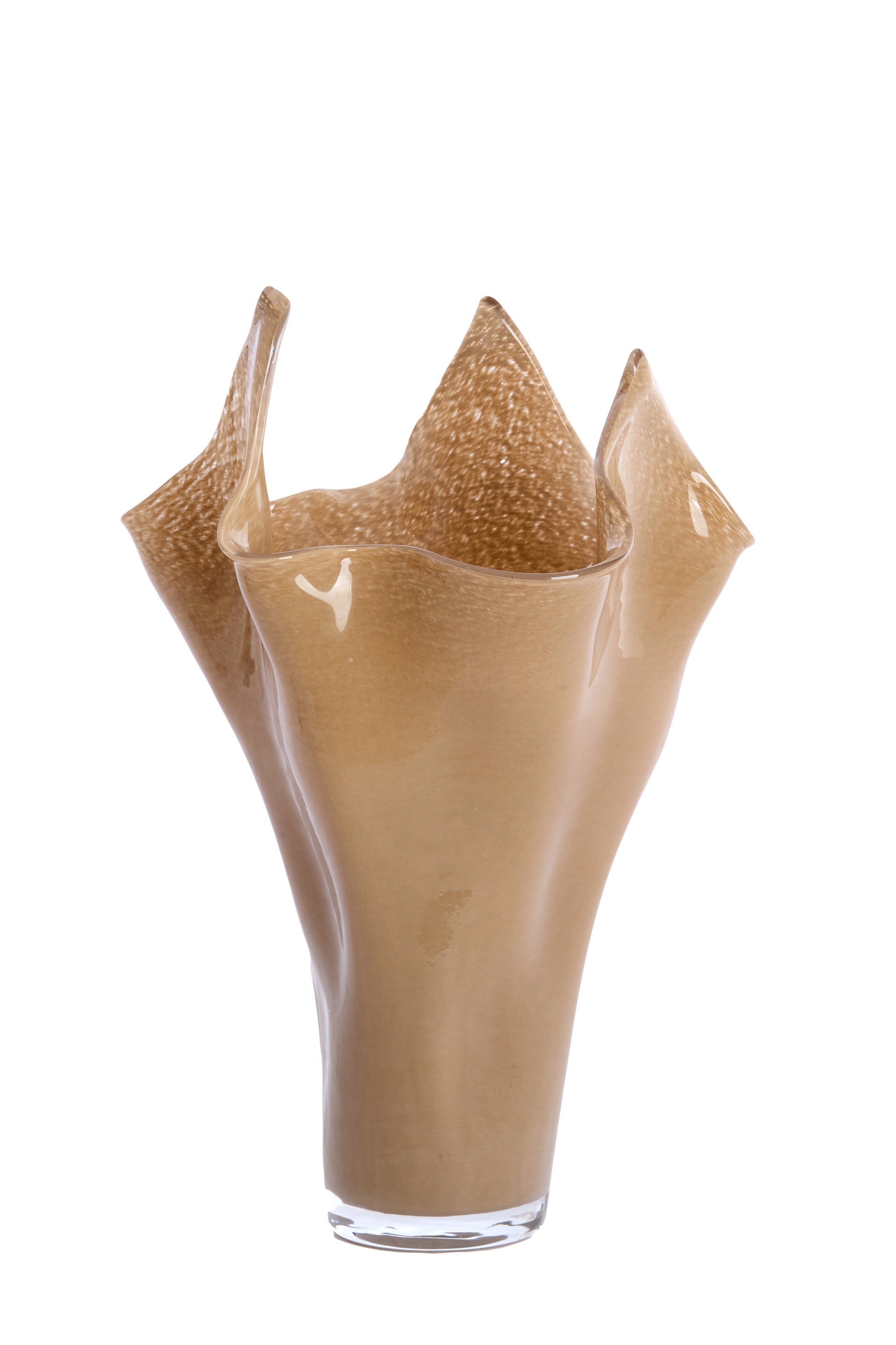 Aiora Milky Beige Glass Vase 46cm