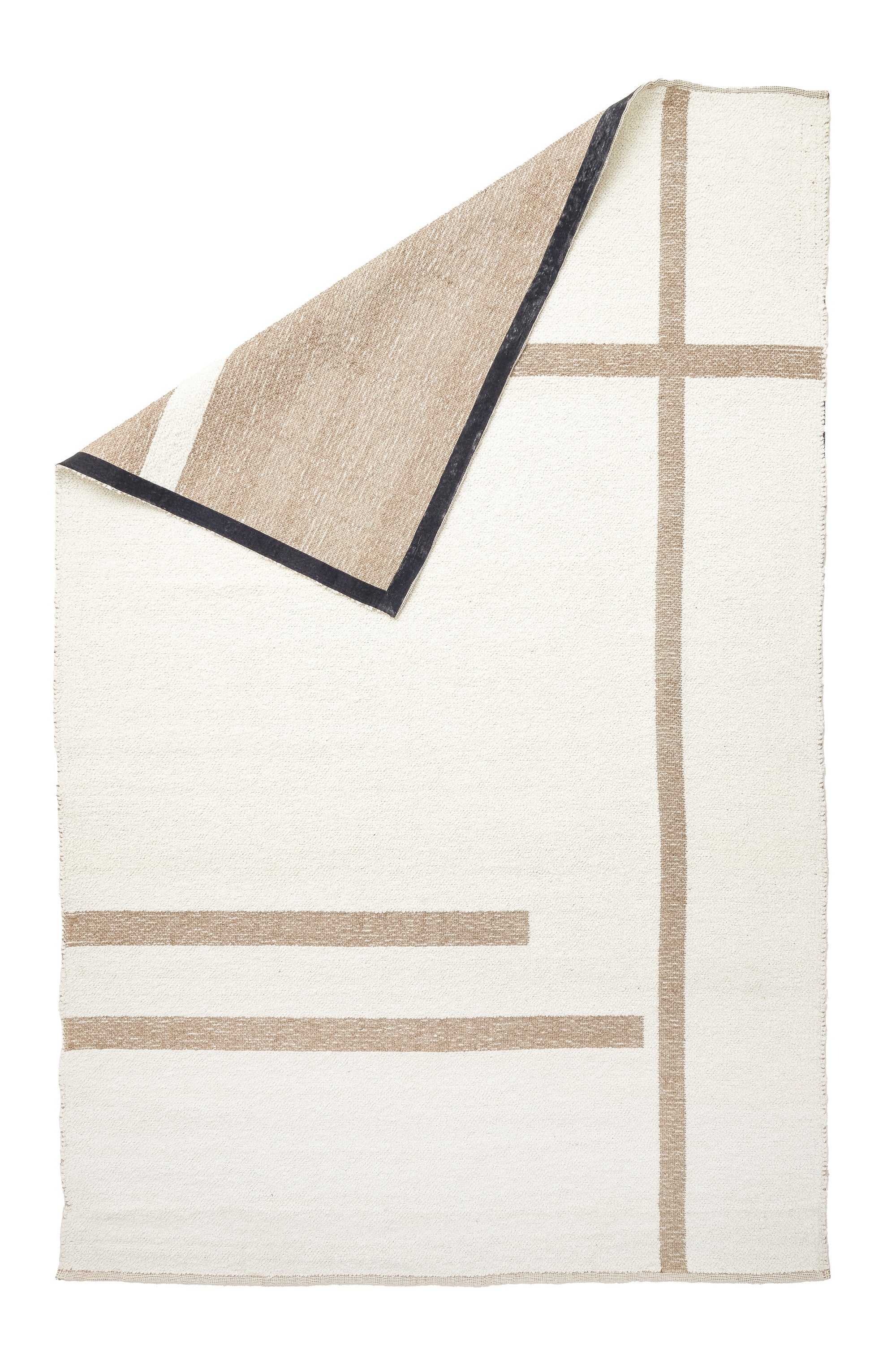 Bukit Cream Wool & Natural Jute Rectangular Rug 300x200cm