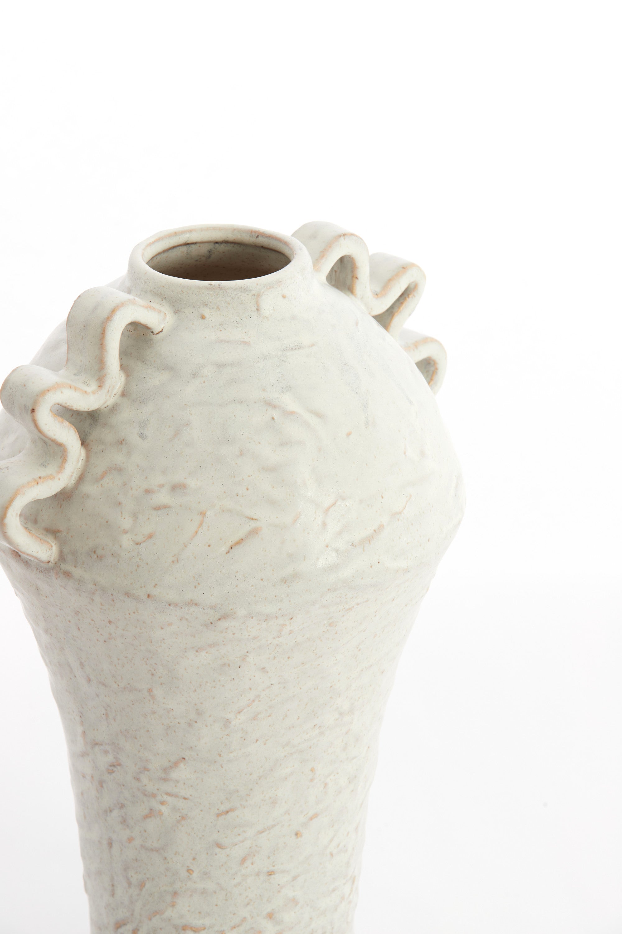 Volca Cream Ceramic Vase 35cm