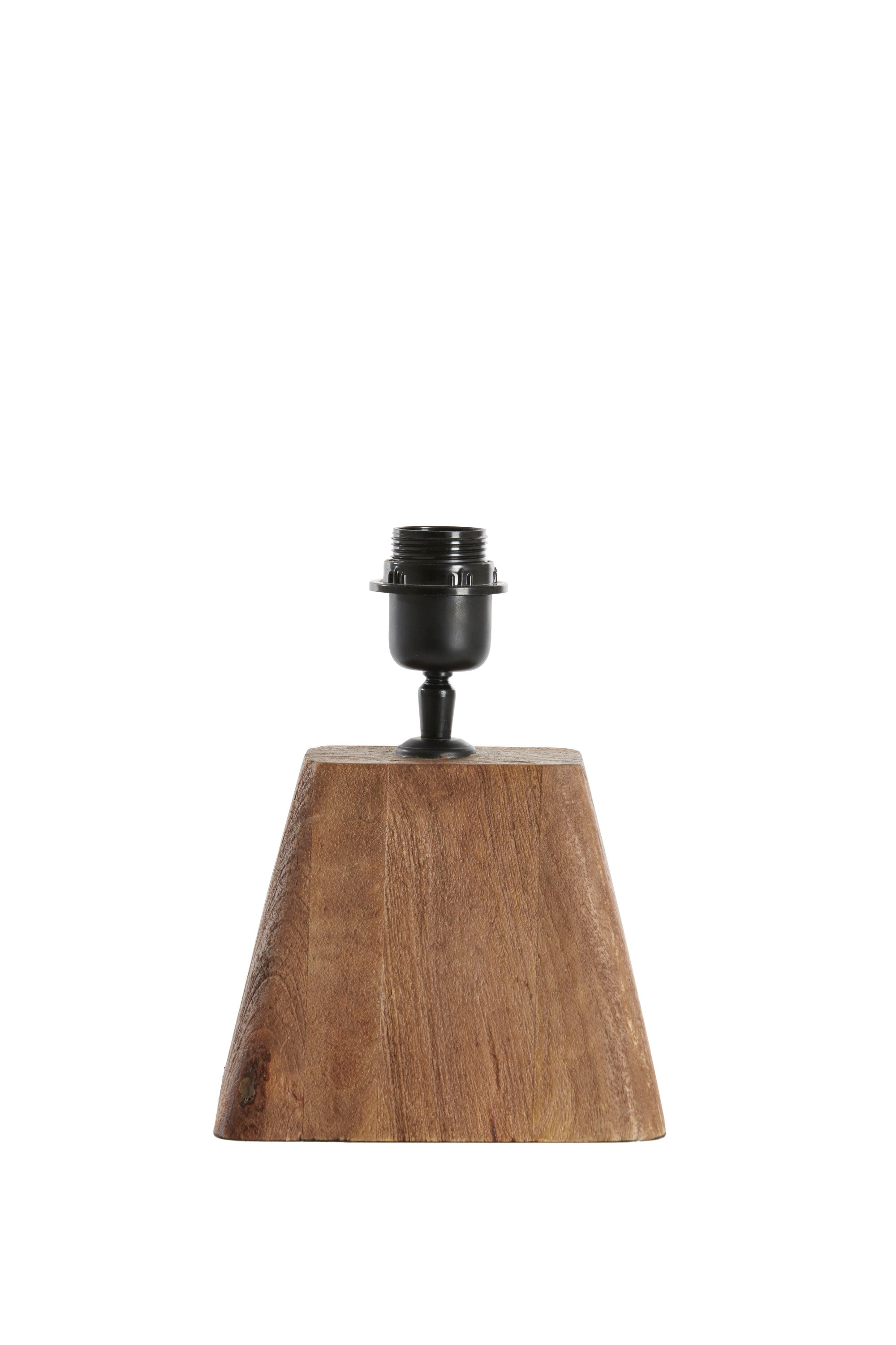 Kardan Matt Brown Wood Table Lamp Base 15cm