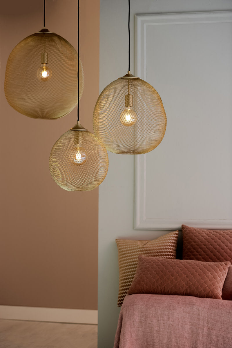 Moroc Gold Metal Pendant Light 40cm