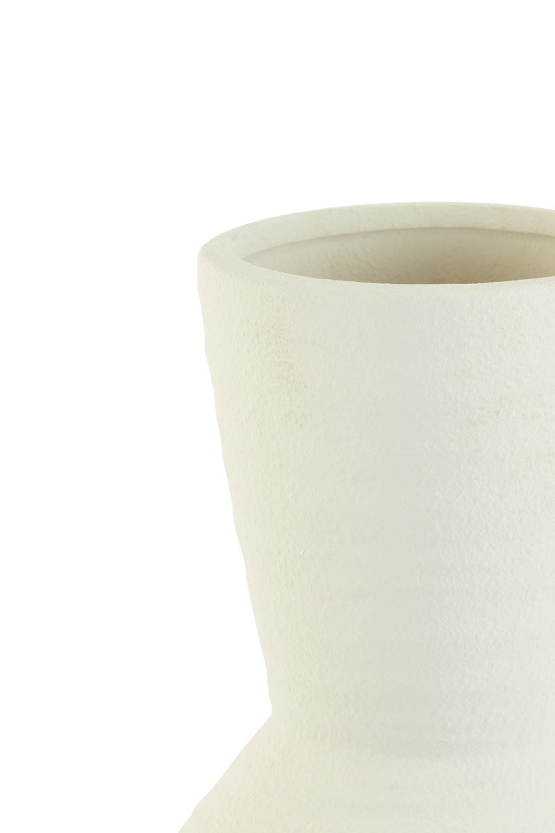 Ayla Cream Ceramic Vase
