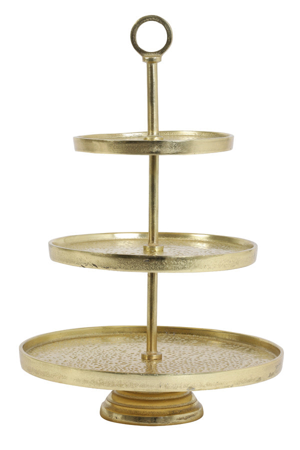 Lutek Gold Metal 3 Tier Display Unit