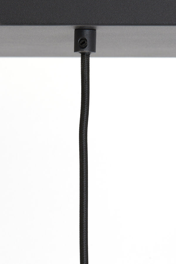 Lekar Black & Smoked Glass 5 Light Pendant Light