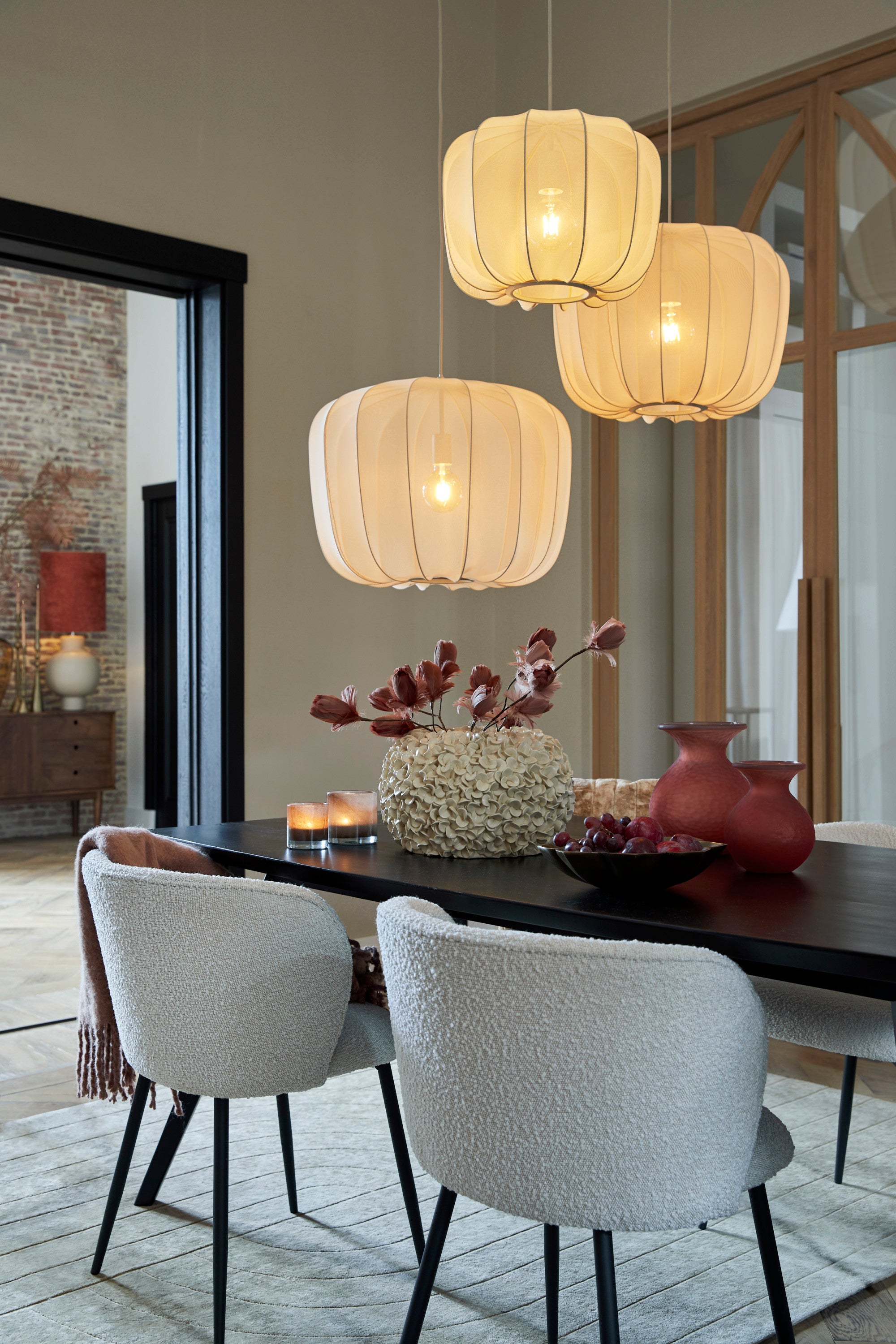 Plumeria Sand Pendant Light 40cm