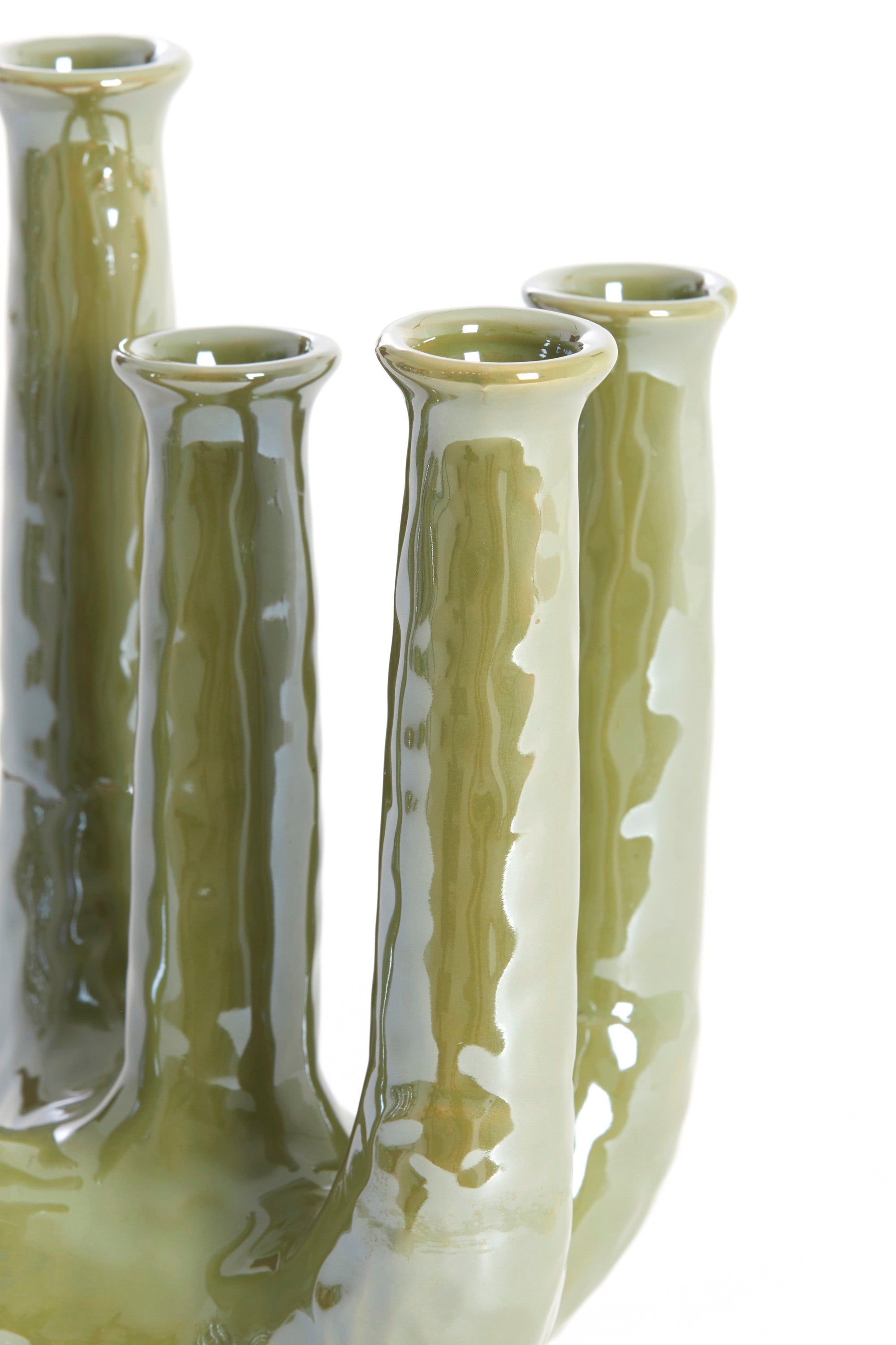 Leonjo Oil Light Green Ceramic Vase 30cm