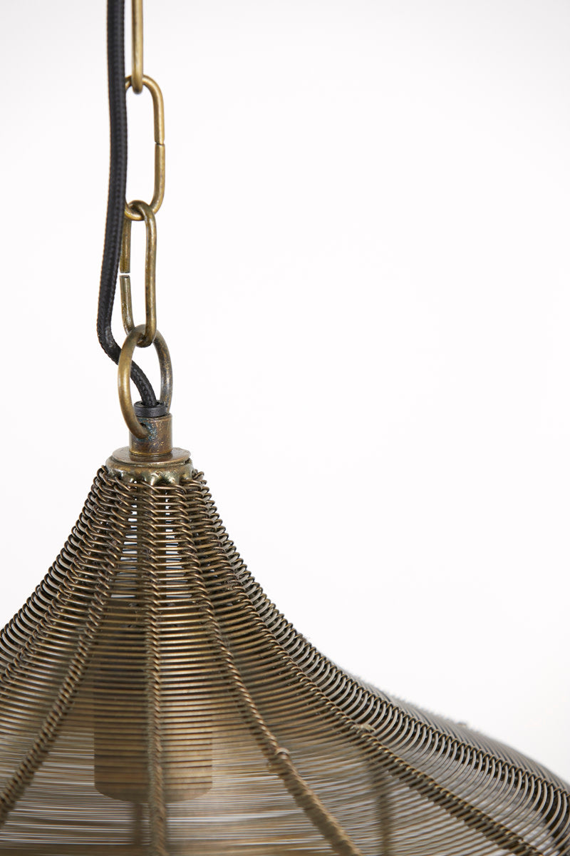 Alvaro Antique Bronze Metal Pendant Light 36cm
