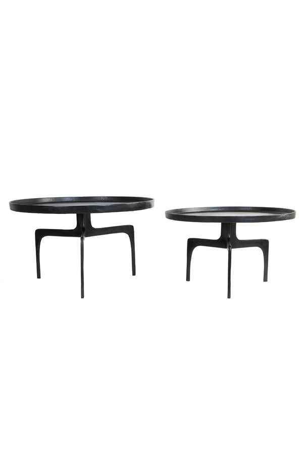 Pano Set of 2 Dark Bronze Coffee Tables