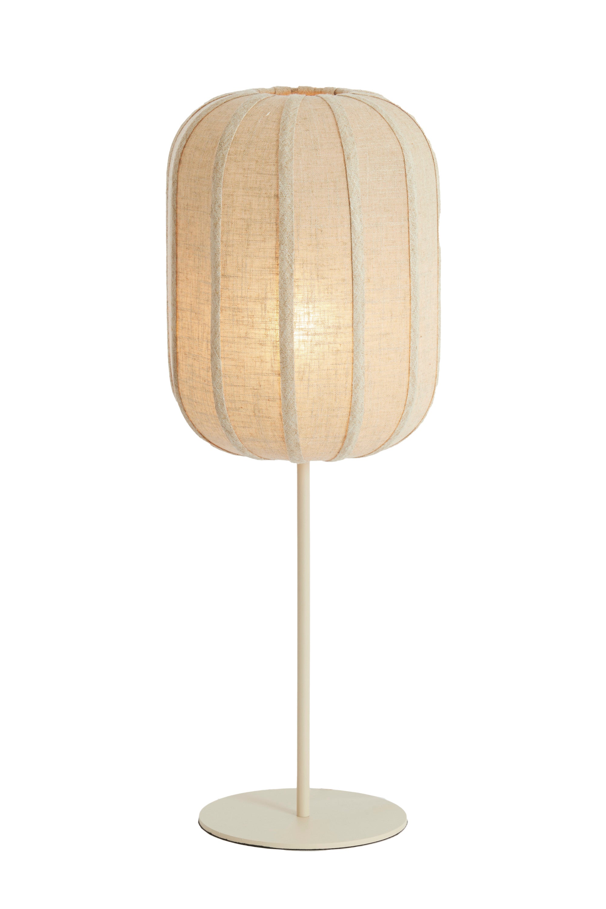 Solune Natural & Sand Linen Table Lamp