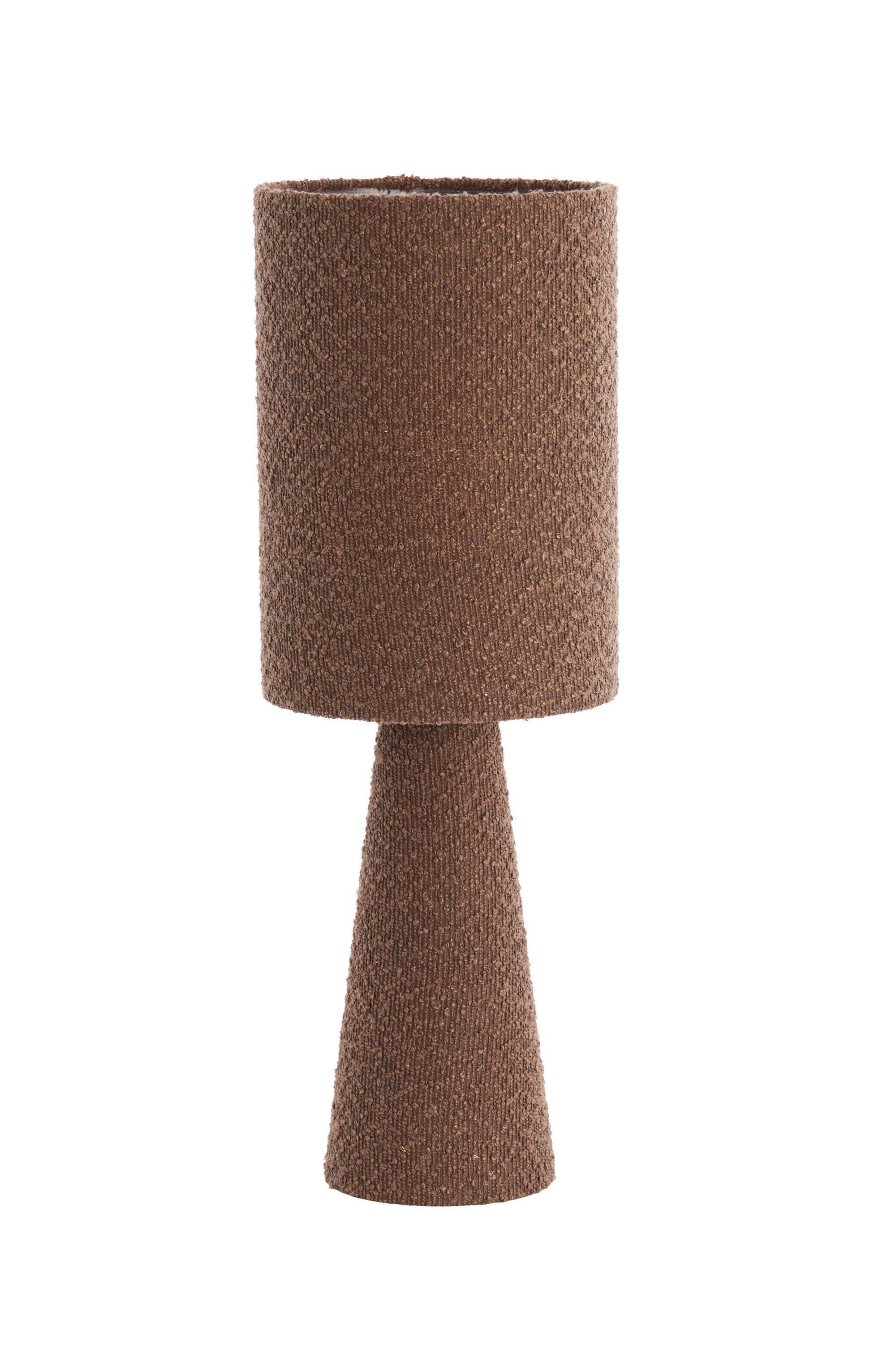 Micky Brown Bouclé Table Lamp