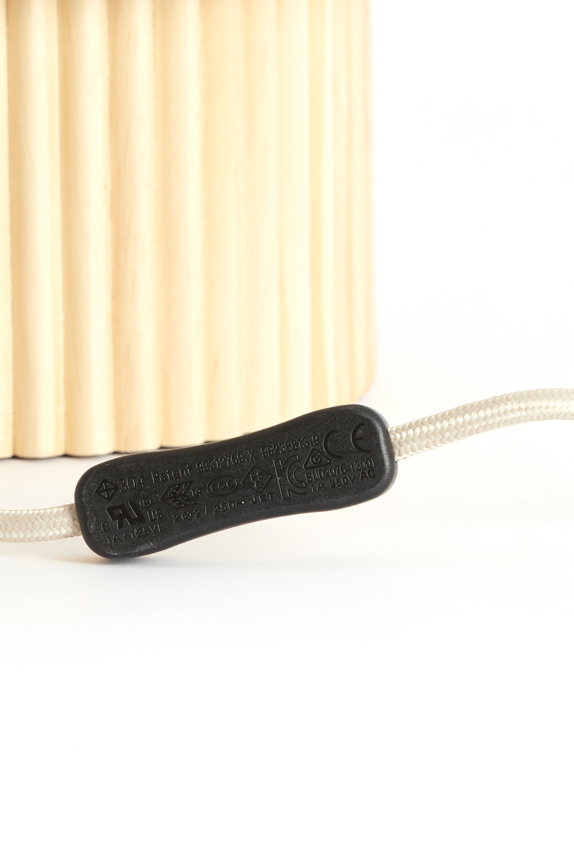 Laslo Natural Wood & Linen Table Lamp 94cm