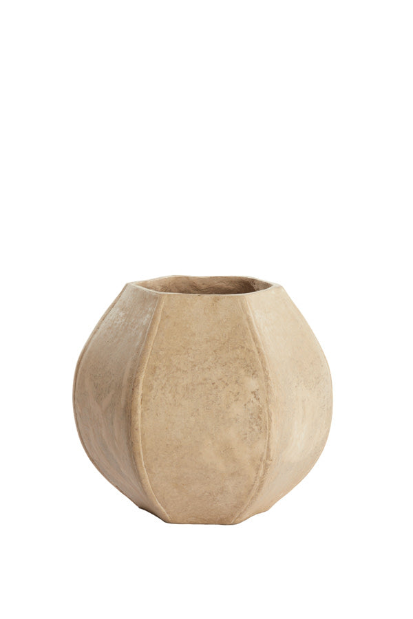 Melis Natural Papier Mâché Decorative Planter 32.5cm