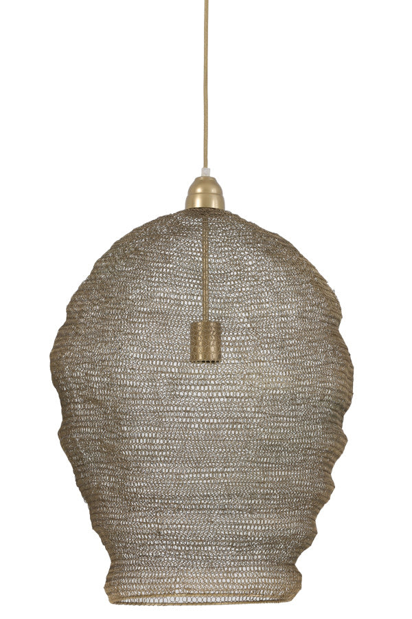 Nikki Wire Antique Bronze Metal Pendant Light