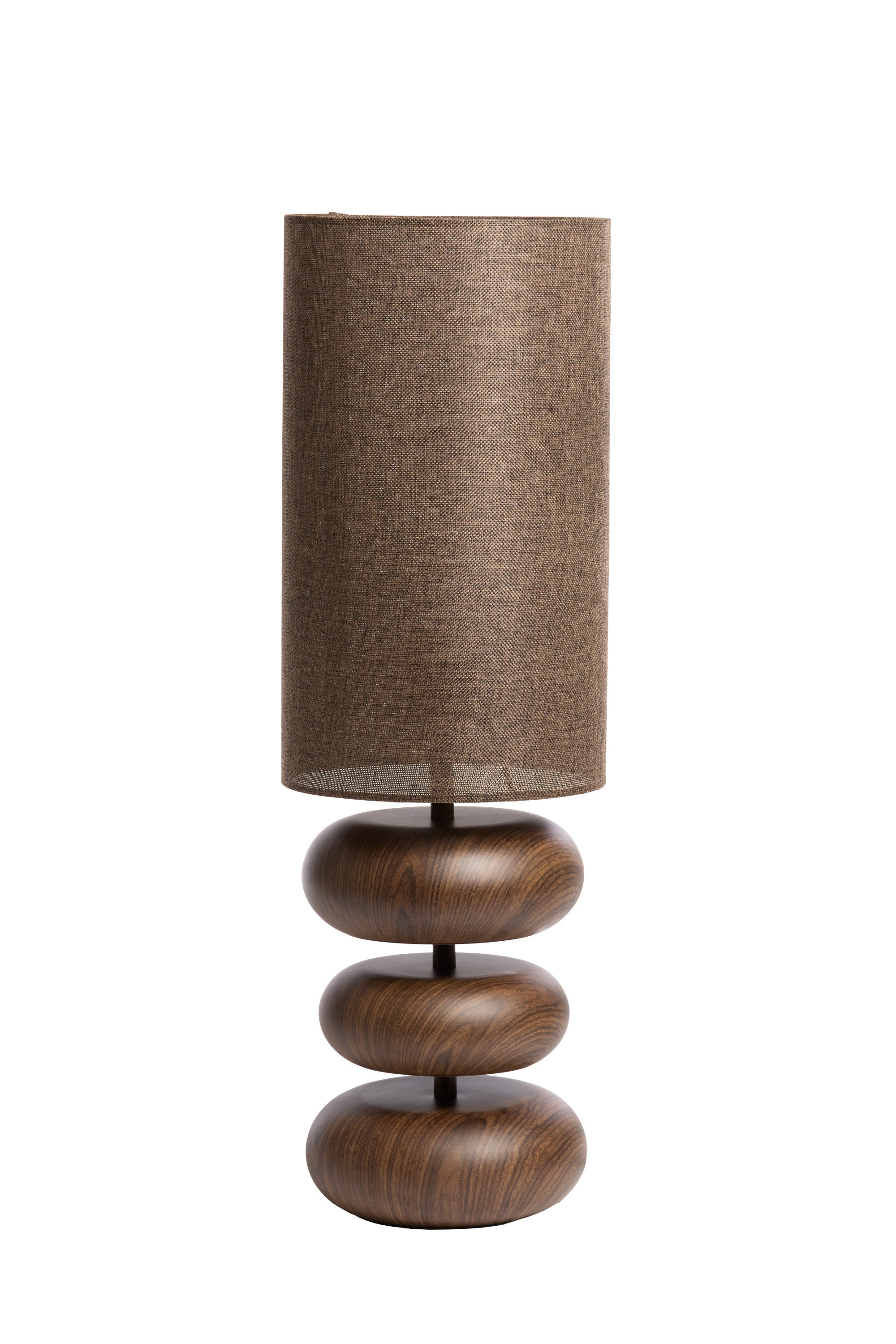 Danialo Dark Brown Wood Effect Table Lamp 67.5cm