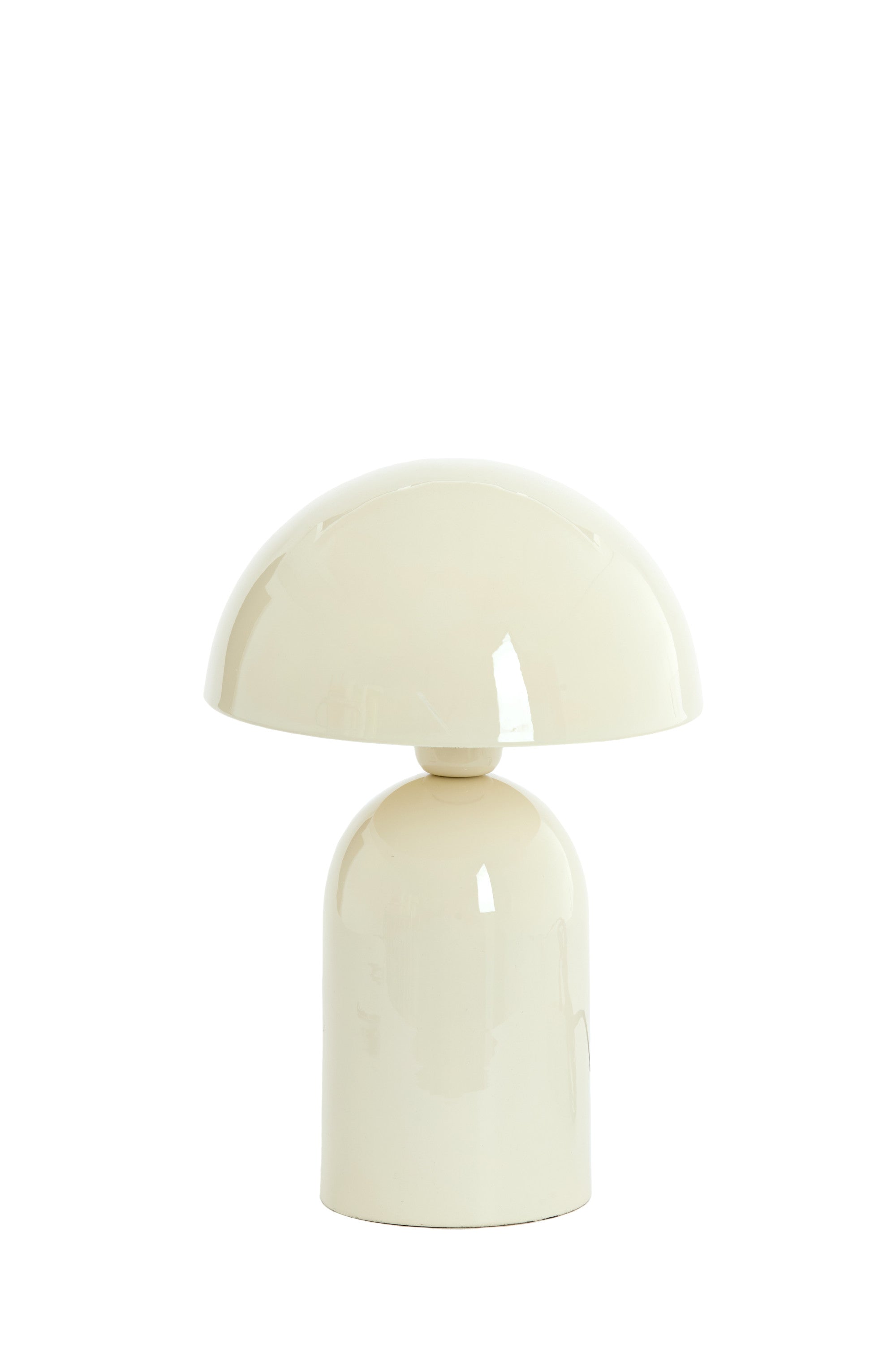 Tolima Gloss Cream Metal Table Lamp 35cm