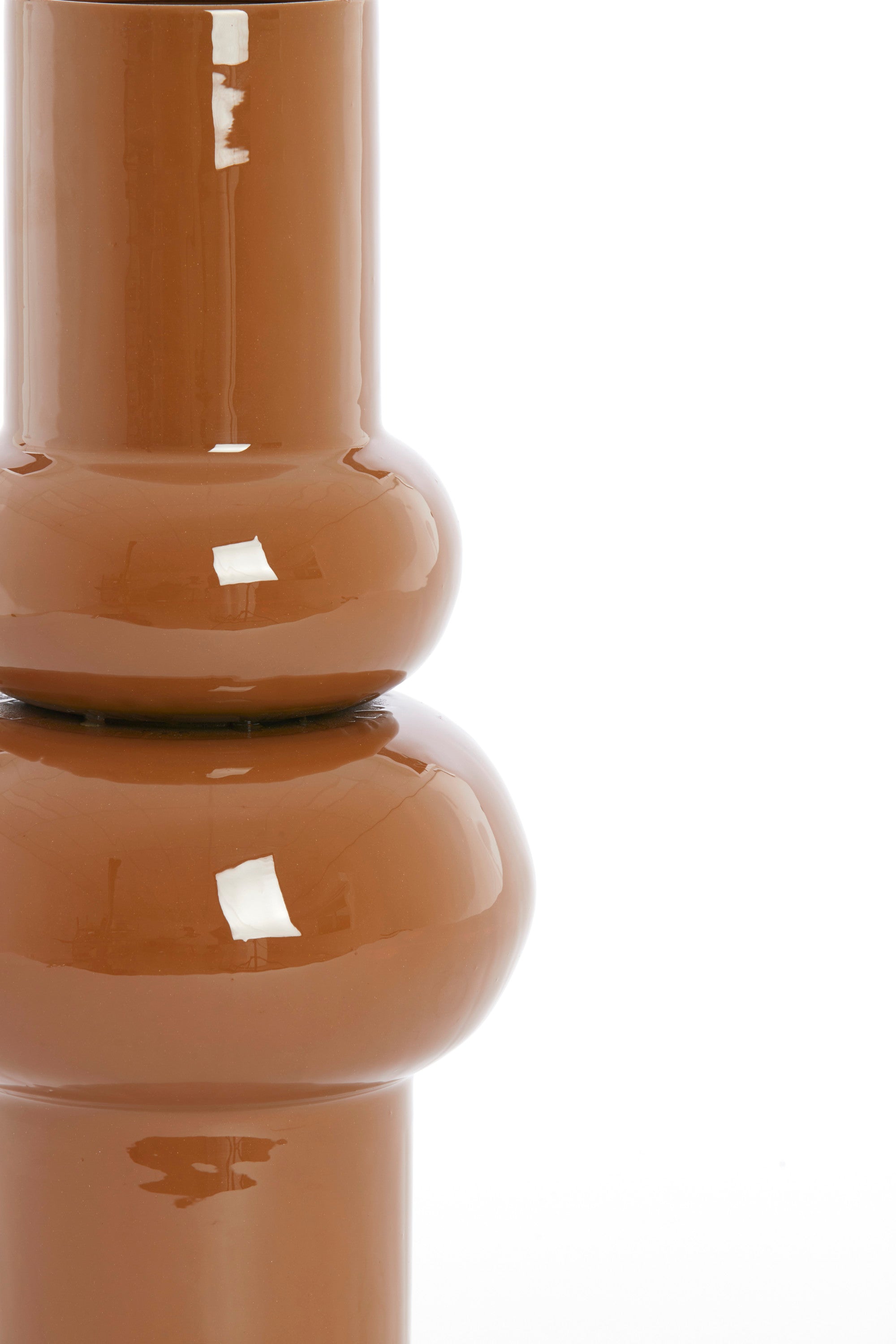 Irissa Caramel Metal Vase 43cm