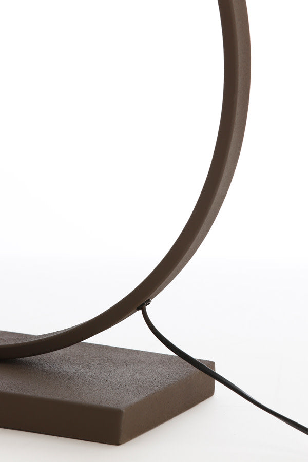 Liva Brown Metal Table Lamp Base 64cm