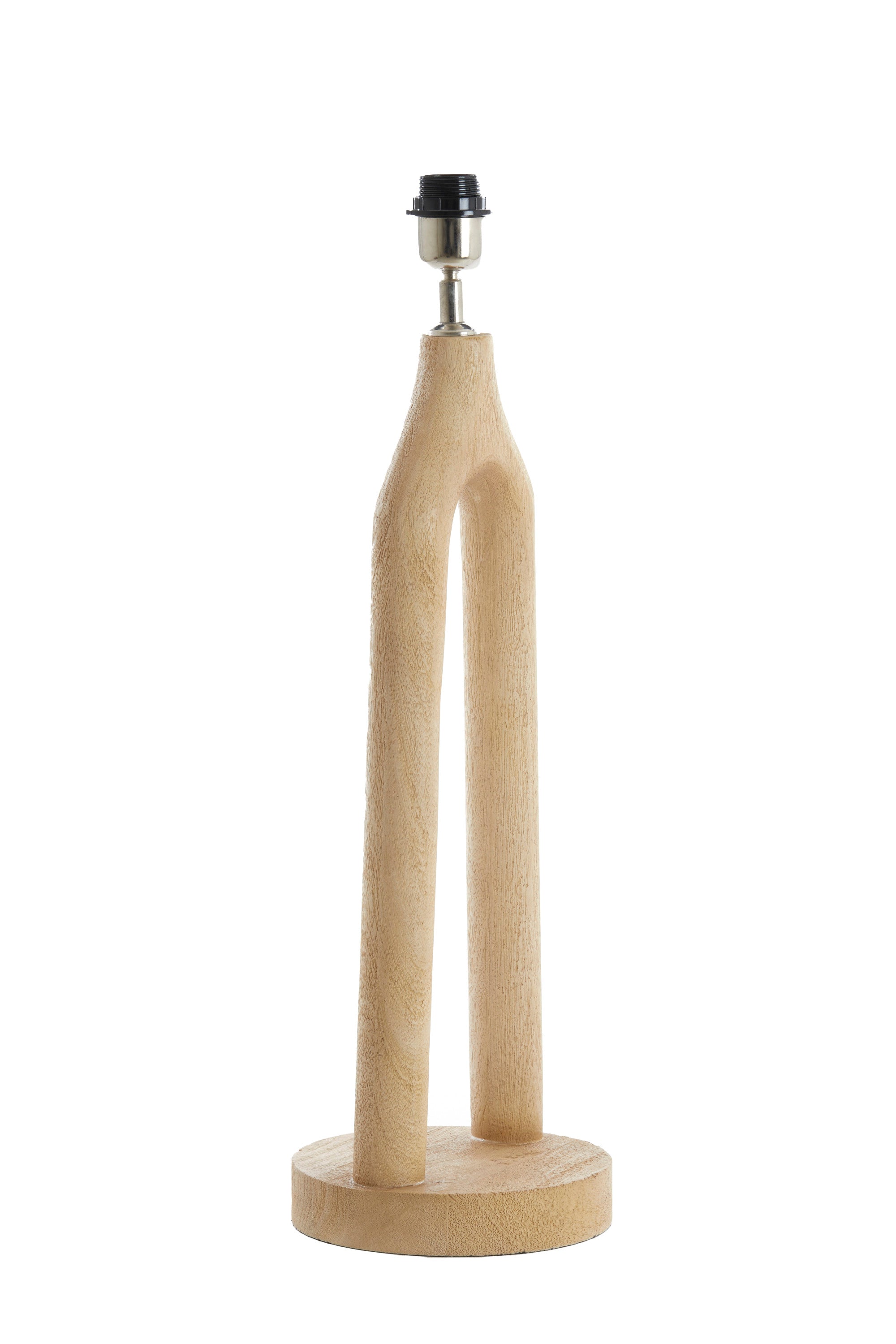 Xitta Matt Natural Wood Table Lamp Base