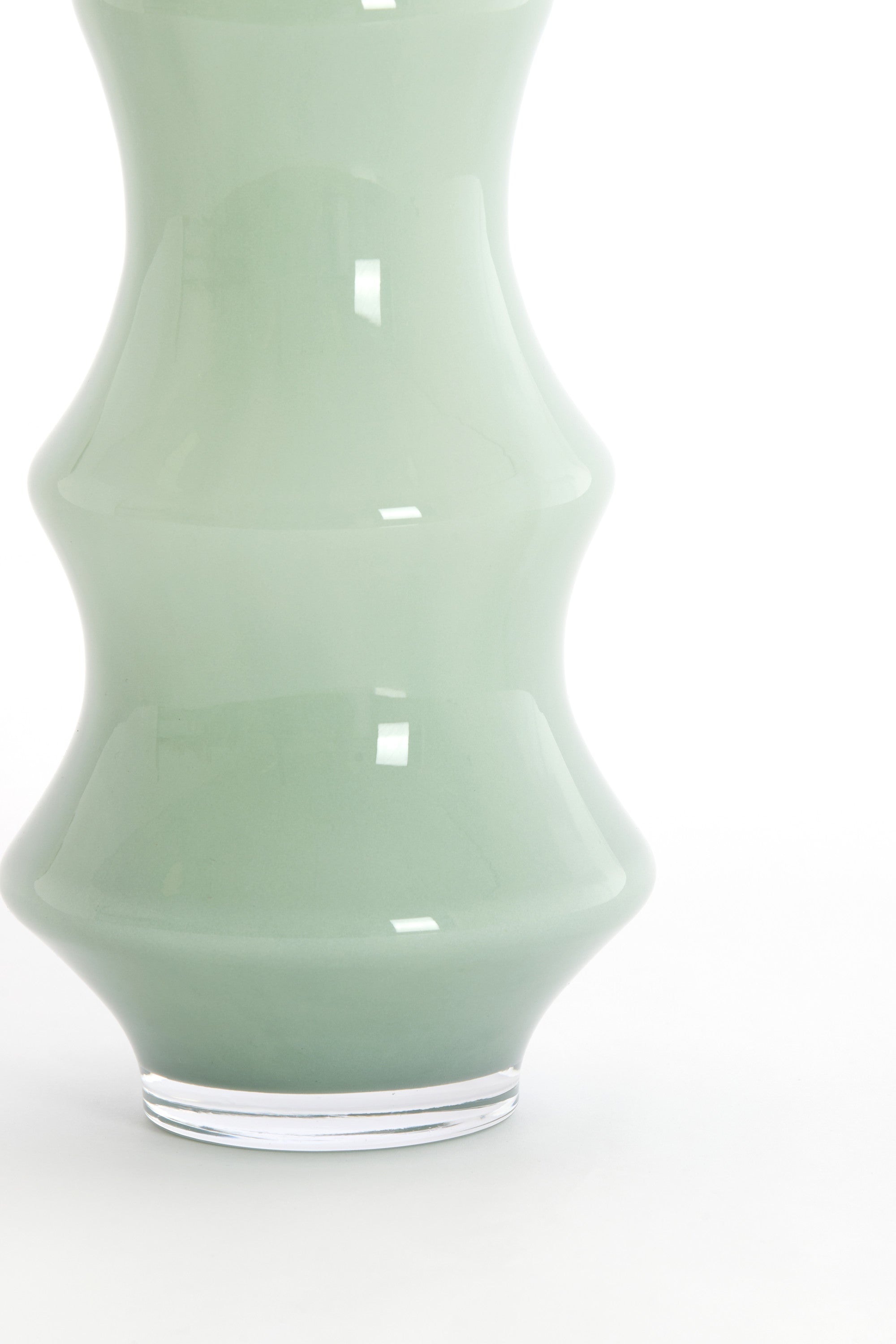 Fiorenza Mint Glass Vase 40cm