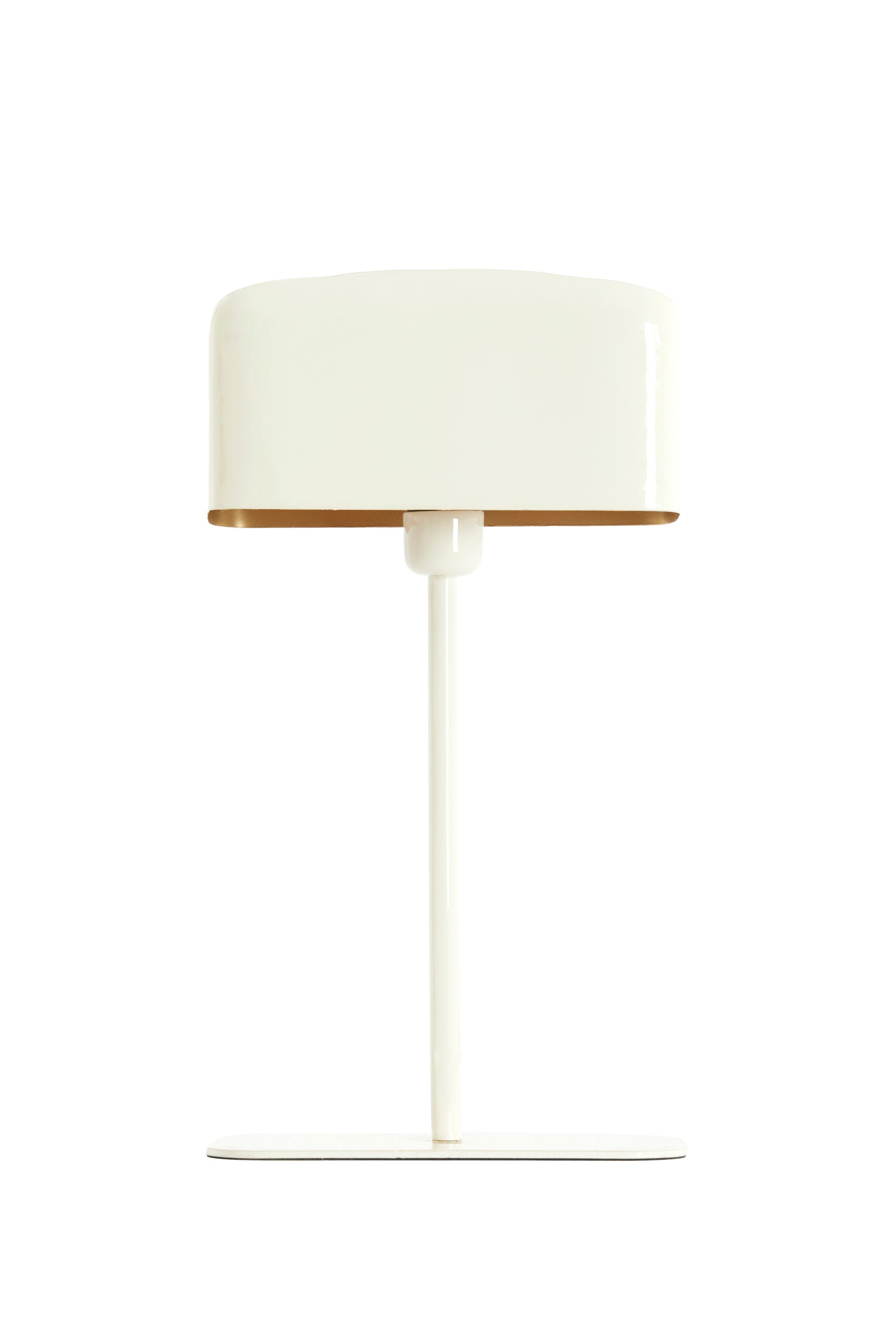 Elenie Gloss Cream Metal Table Lamp 48cm