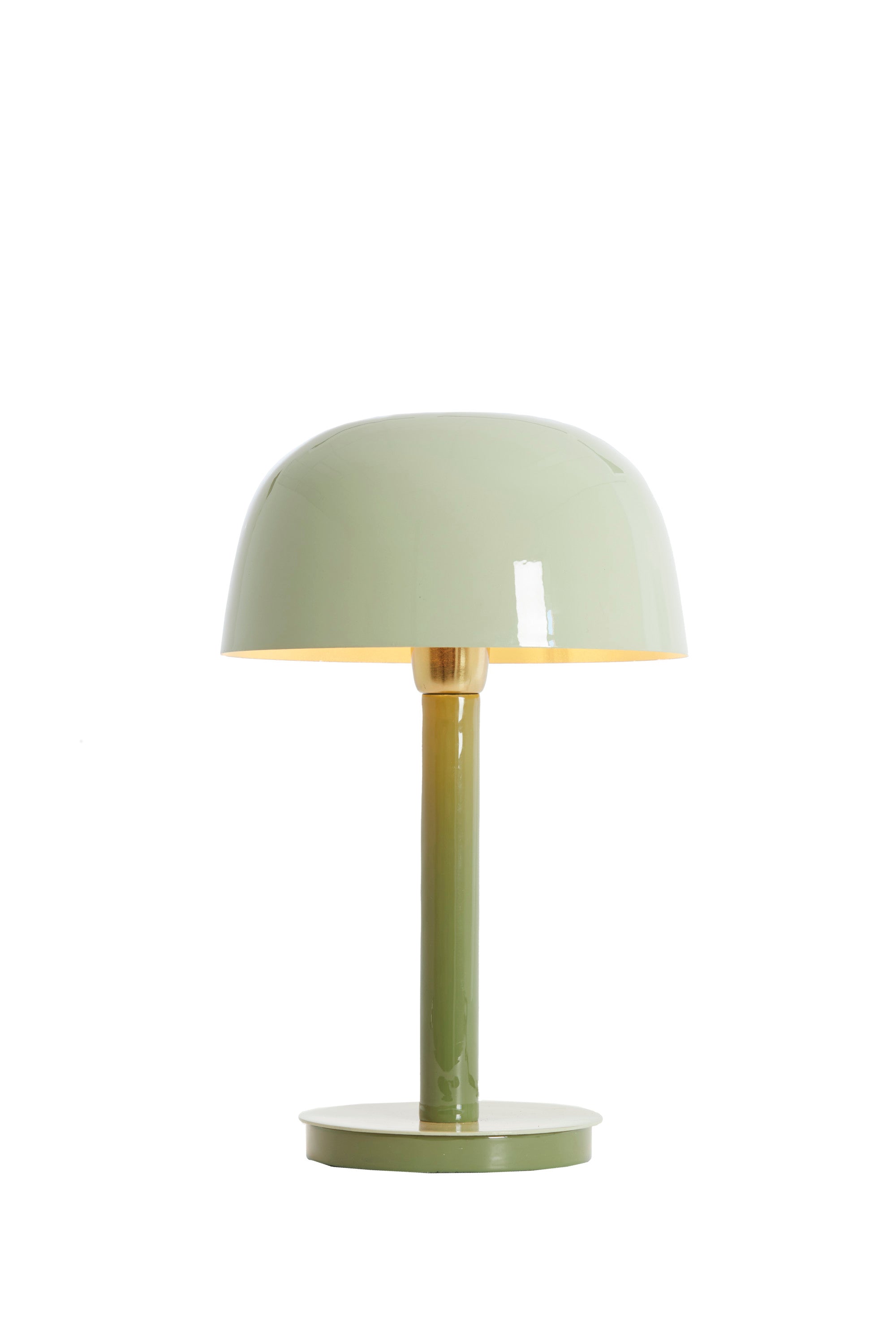 Marivet Two Tone Olive Green Metal Table Lamp 37cm