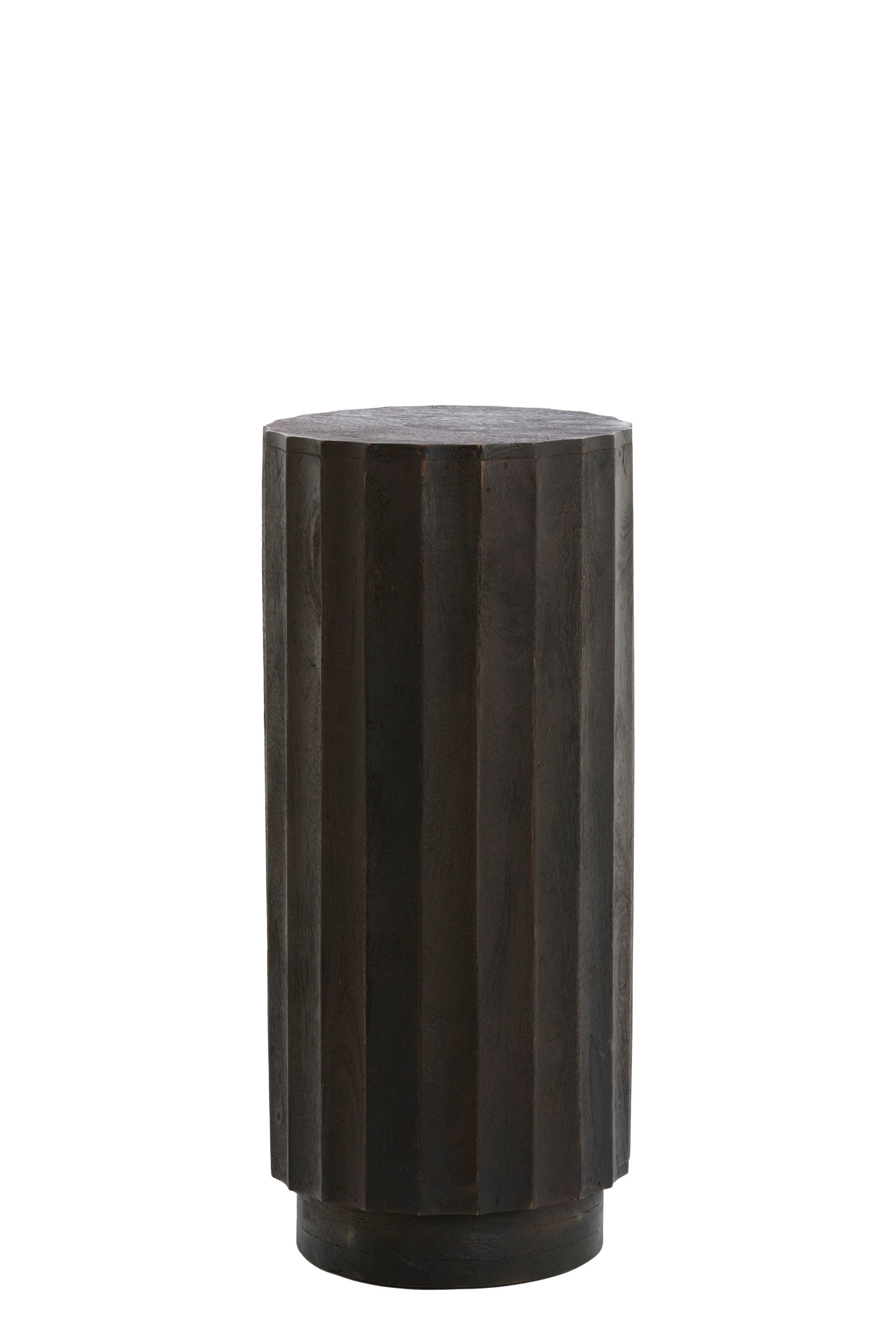 Ellena Matt Dark Russet Wood Plinth 80cm