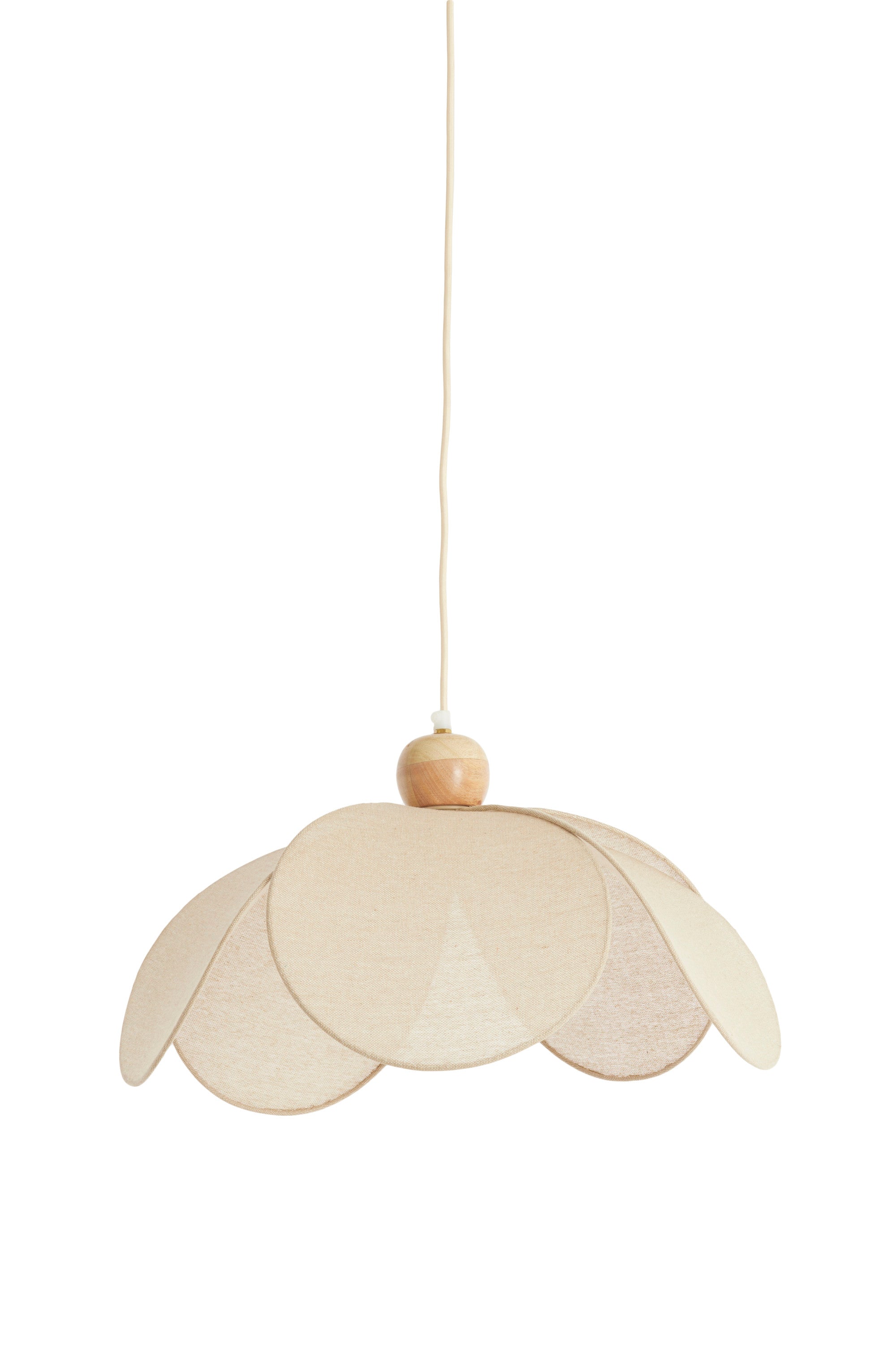 Lavriria Natural & Wood Petal Pendant Light 50cm