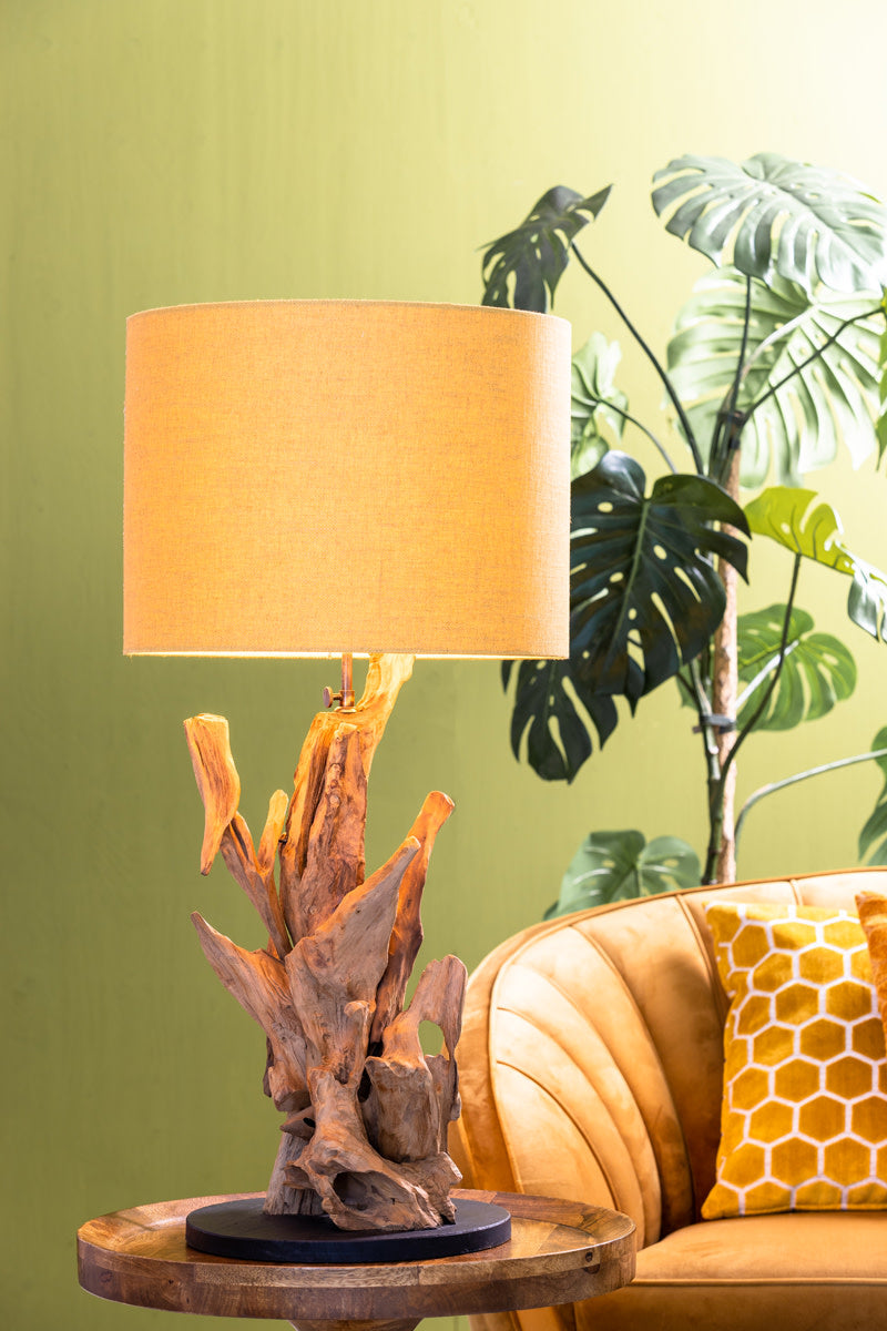 Arbanasi Wood Table Lamp Base