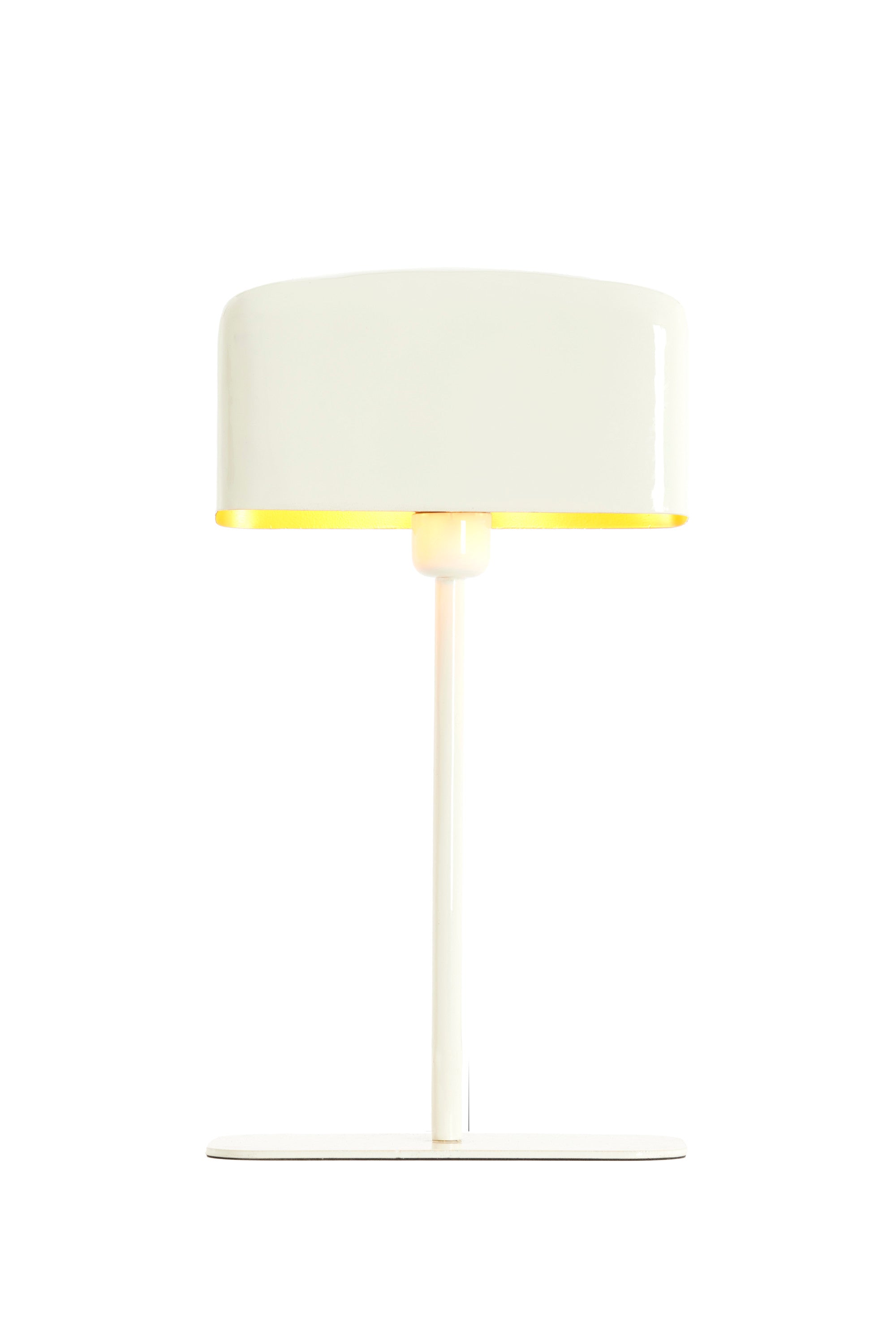 Elenie Gloss Cream Metal Table Lamp 48cm