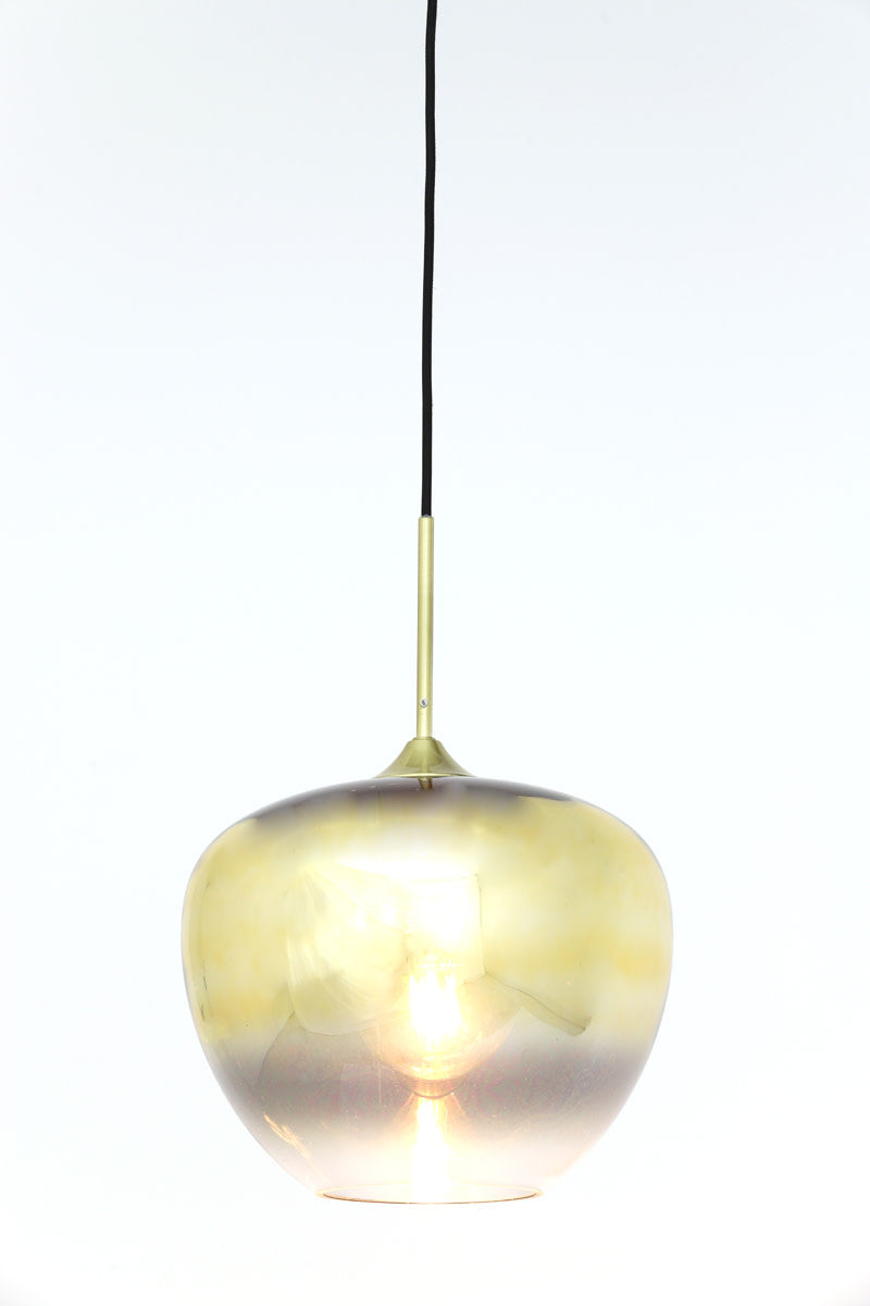 Mayson Gold & Clear Glass Pendant Light 30cm