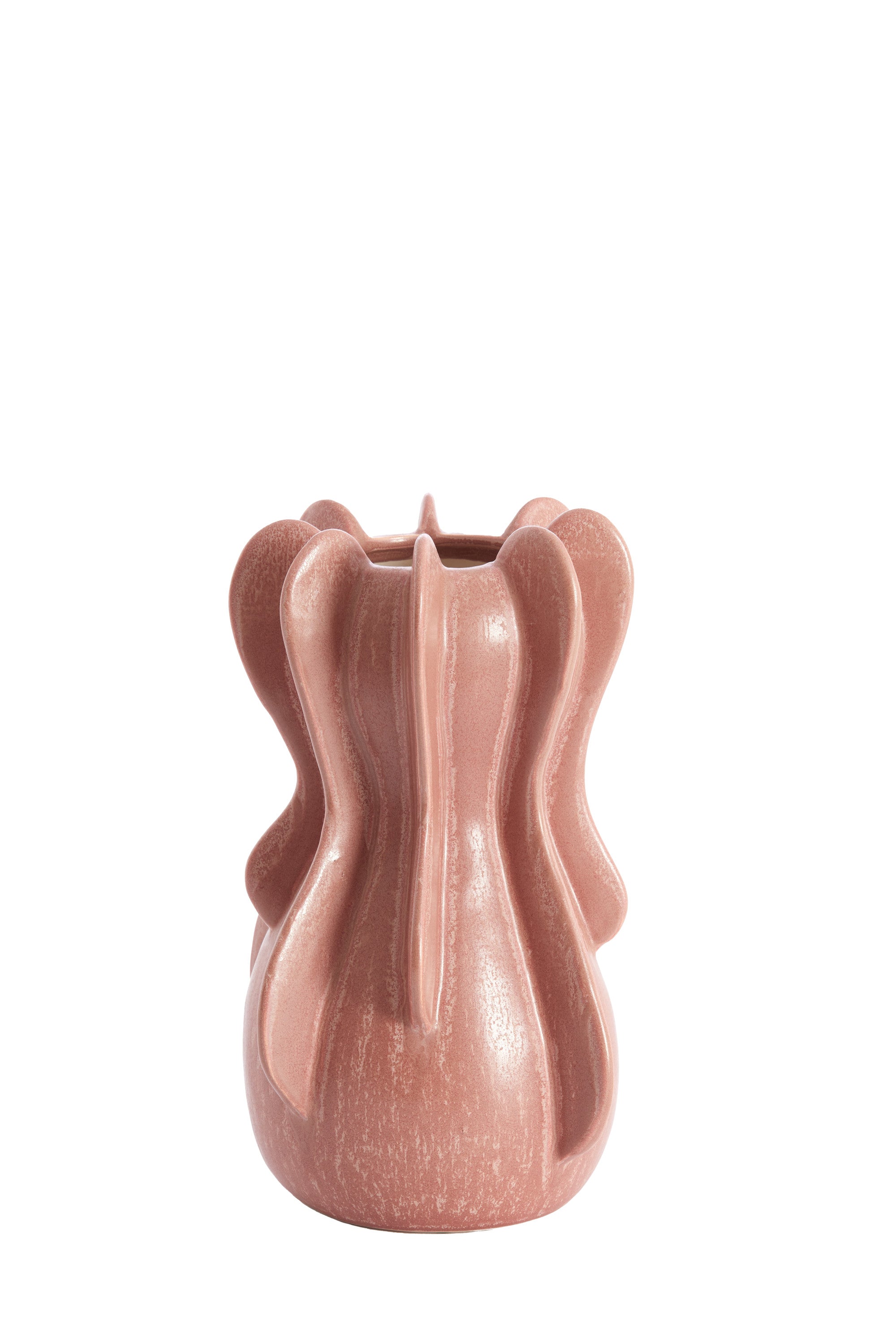 Magome Coral/Red Ceramic Vase 27cm
