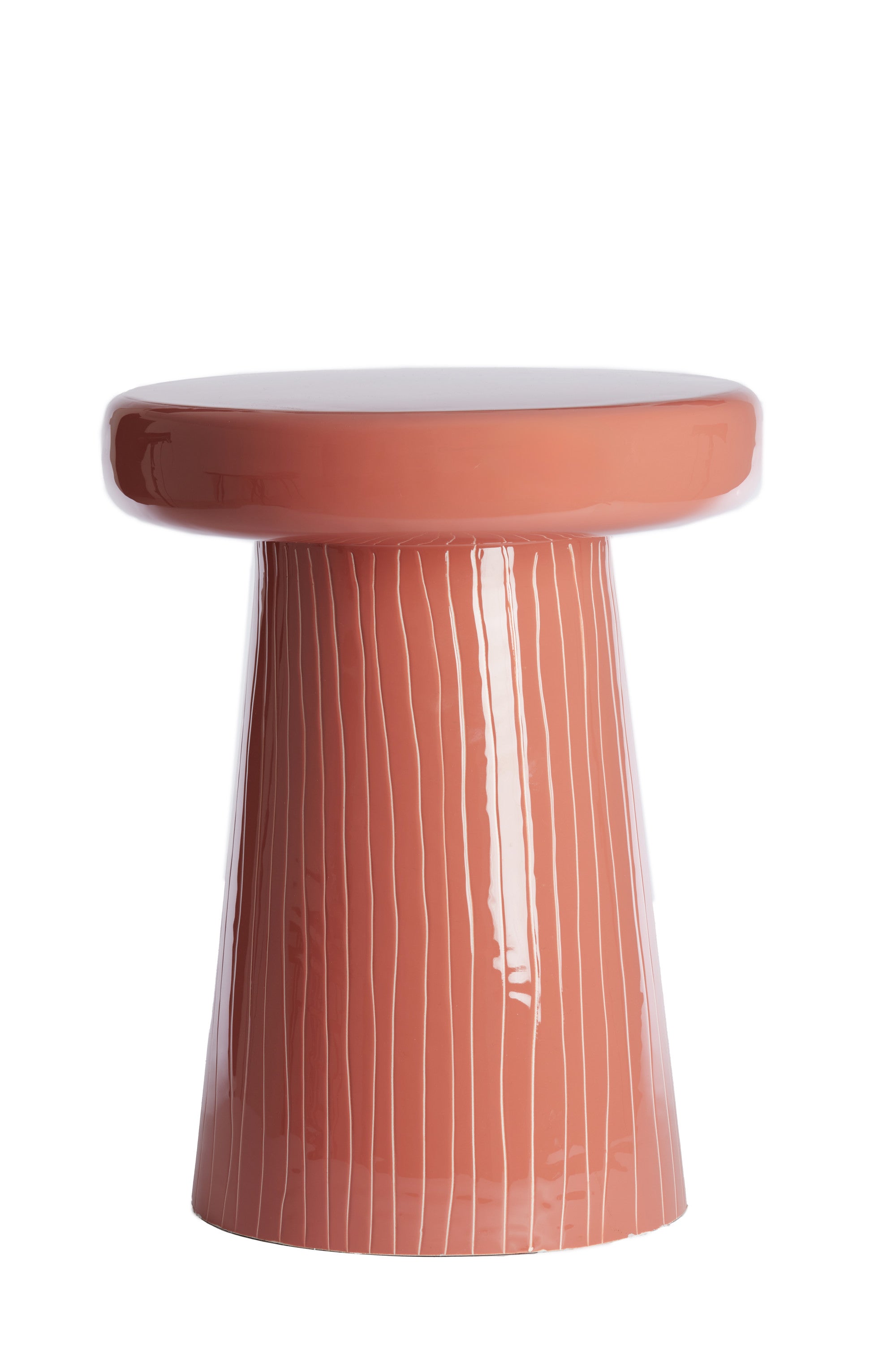 Nunoa Coral Metal Round Side Table 51cm