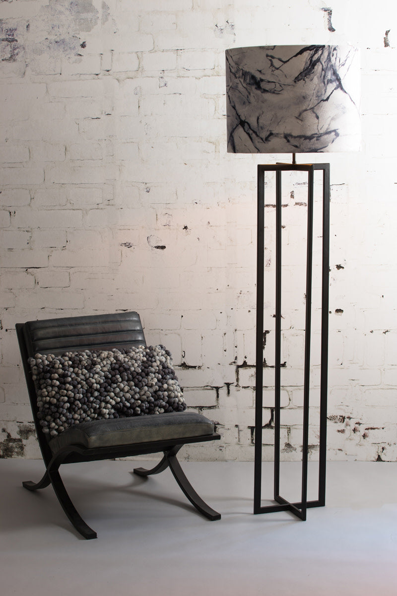 Mace Matt Black Metal Floor Lamp Base