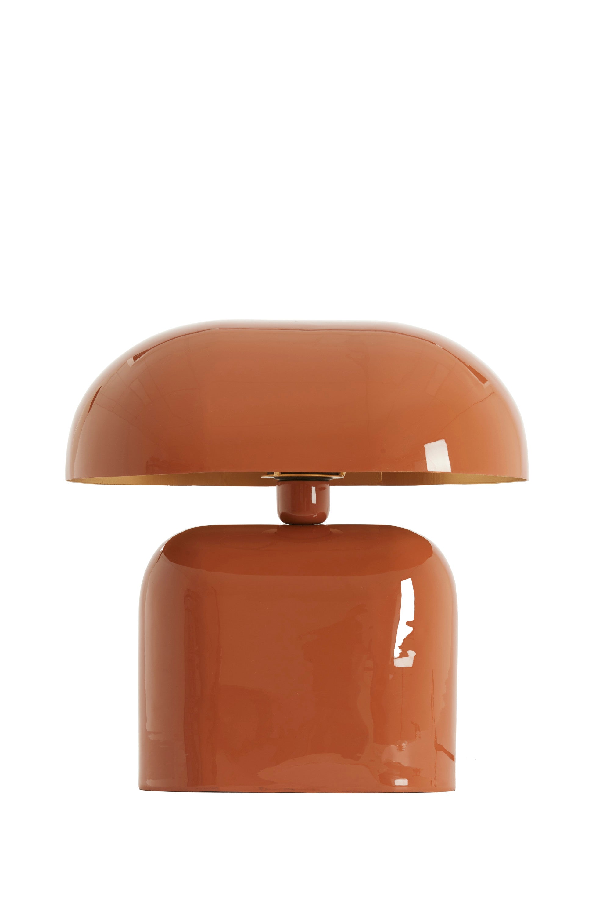 Todd Gloss Dark Orange Metal Table Lamp