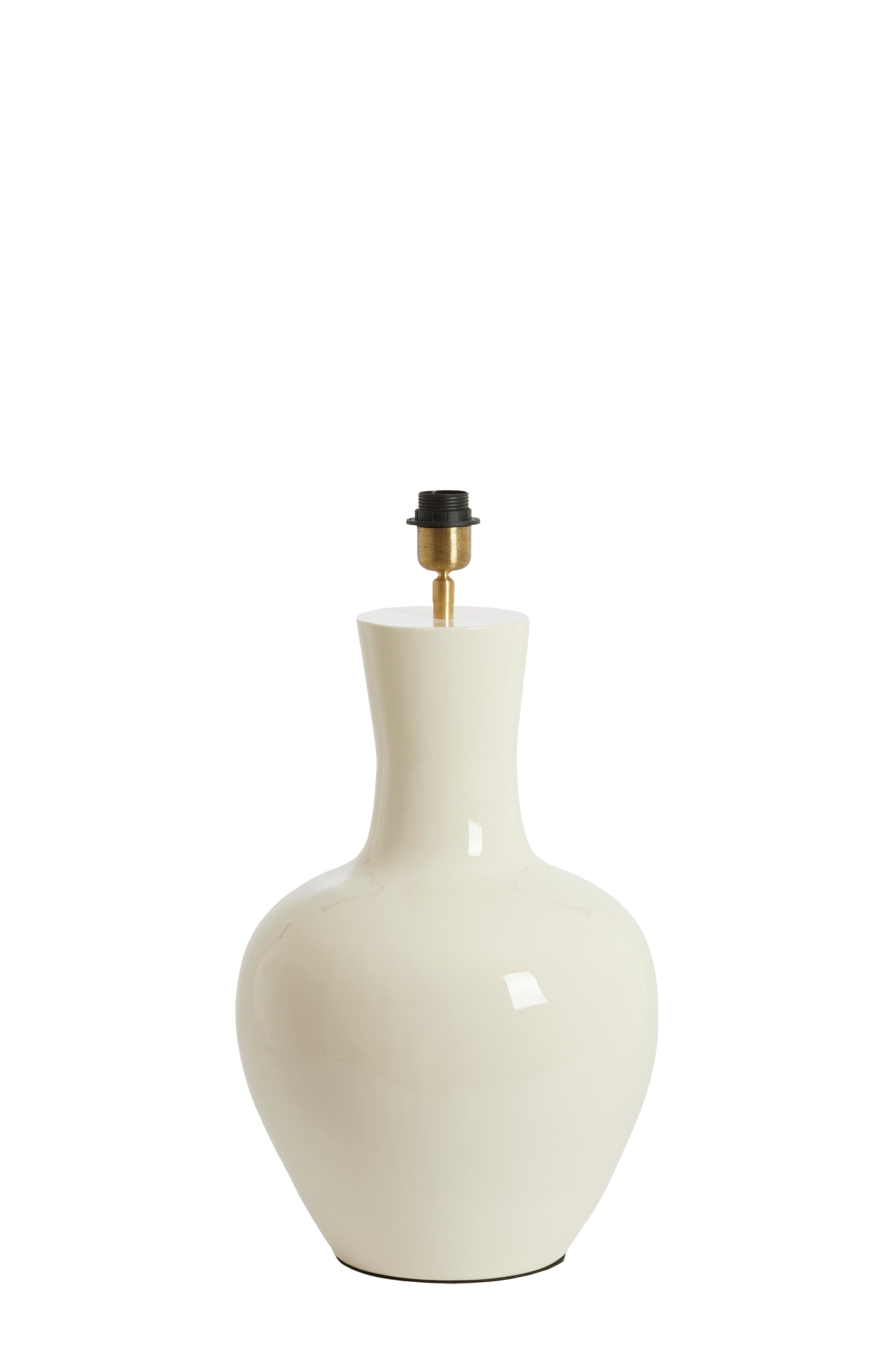 Nana Gloss Cream Metal Table Lamp Base 51cm